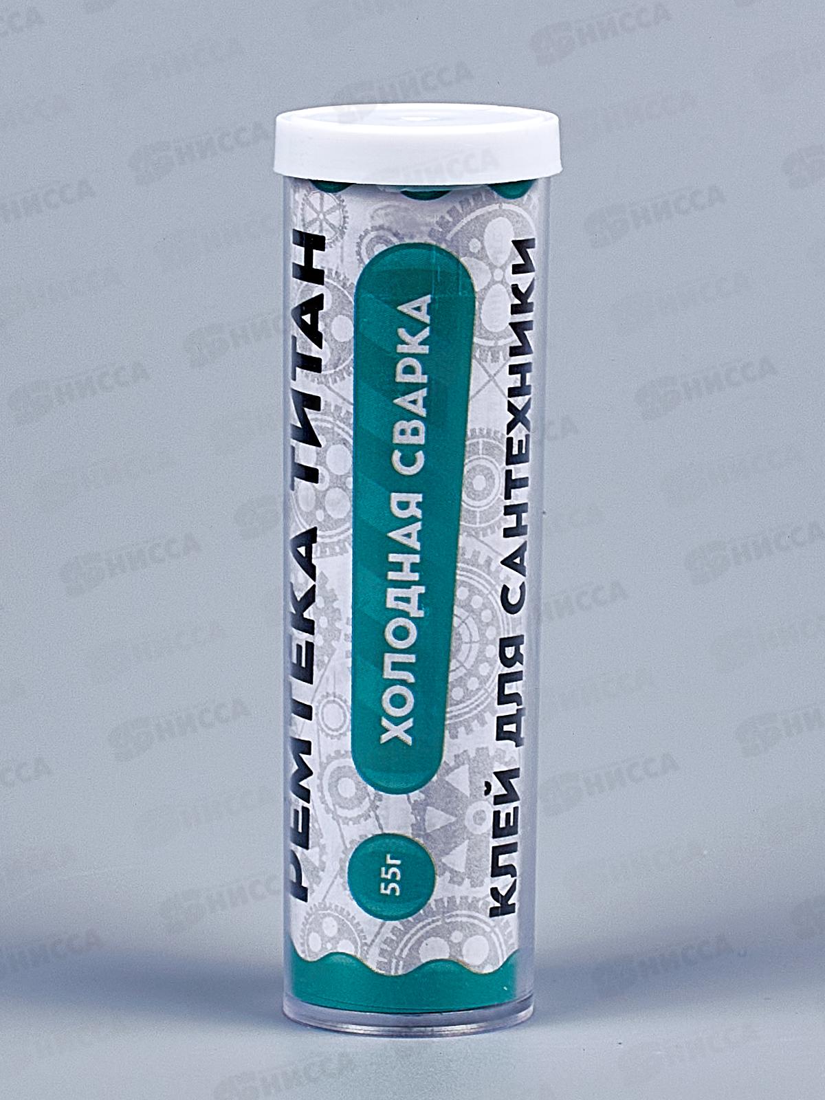 Клей холодная сварка Ремтека Титан 55г (для сантехники) Белая *24