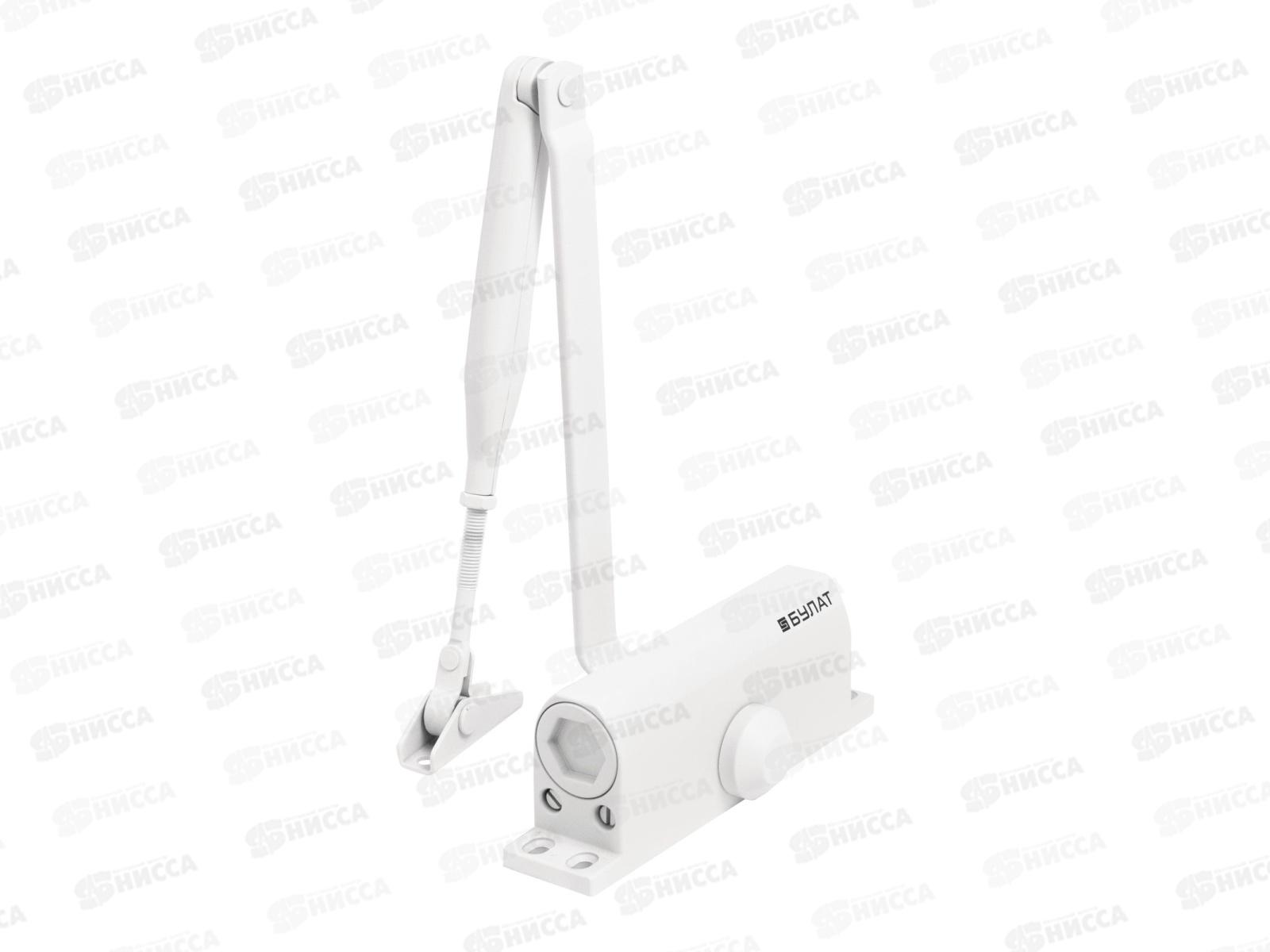 Доводчик дверной Булат Ultimate ДД-100 A-W 40-120кг бел морозотст 923