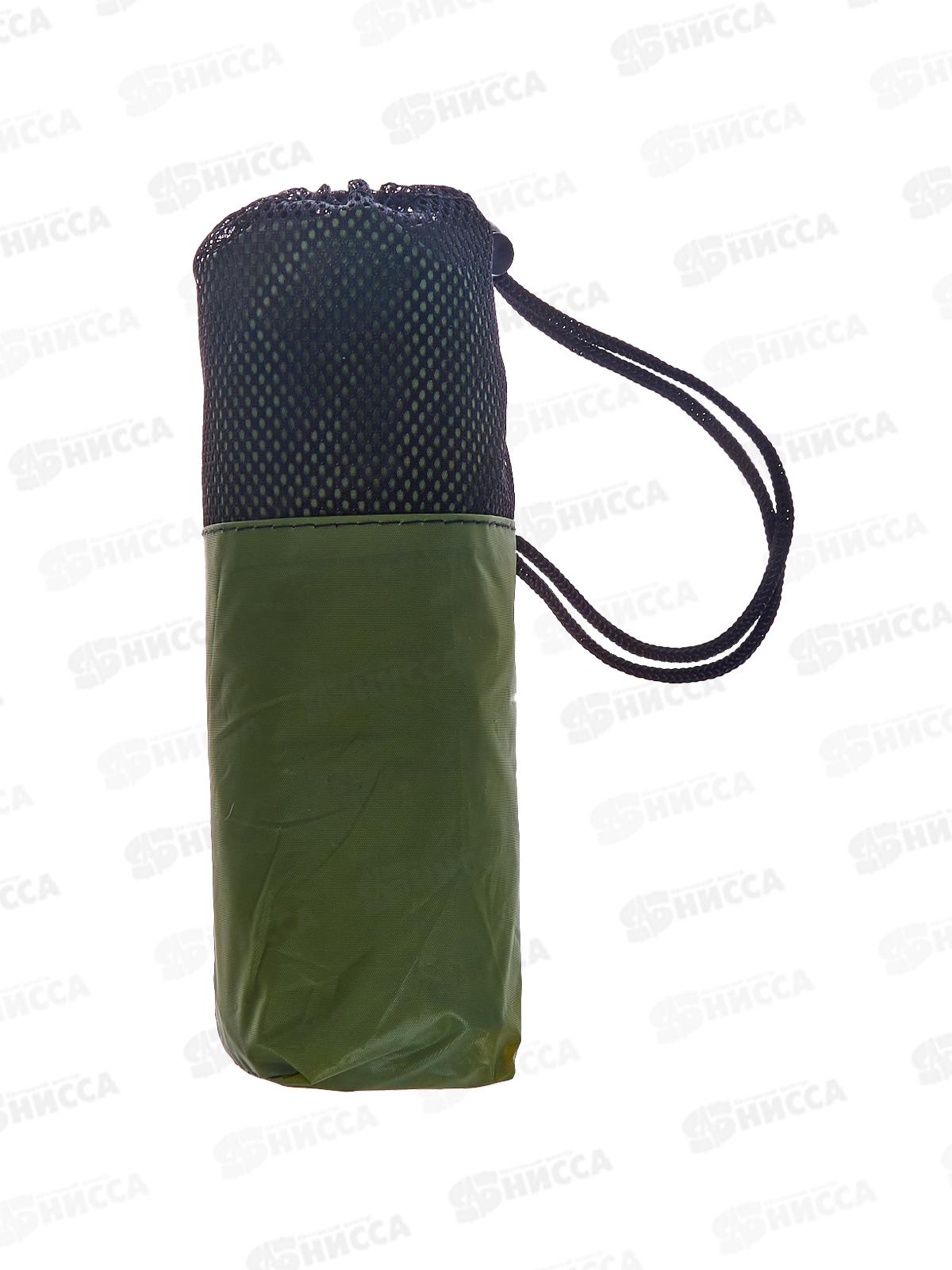 Дождевик Hoody зеленый с капюшоном с резинками на рукавах HODY12