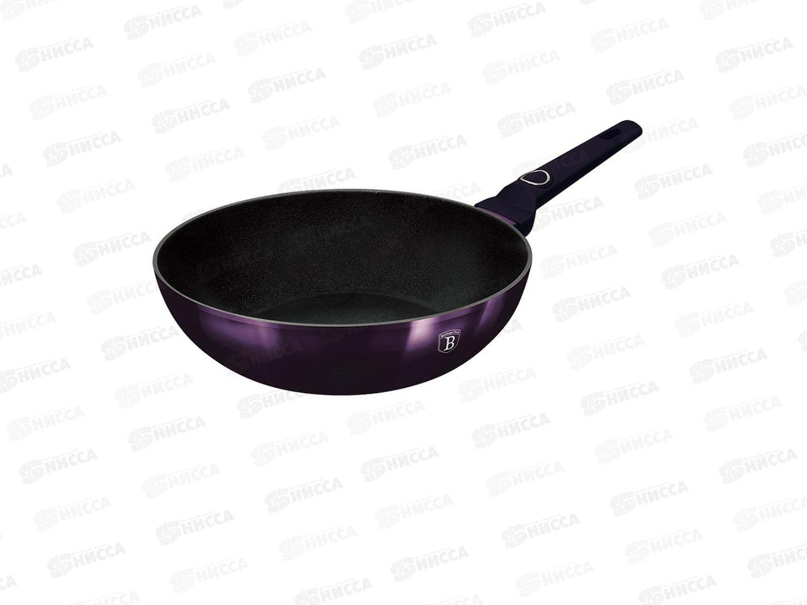Вок 28см, ВН-6633 Purple Eclips 3,2л, без крышки