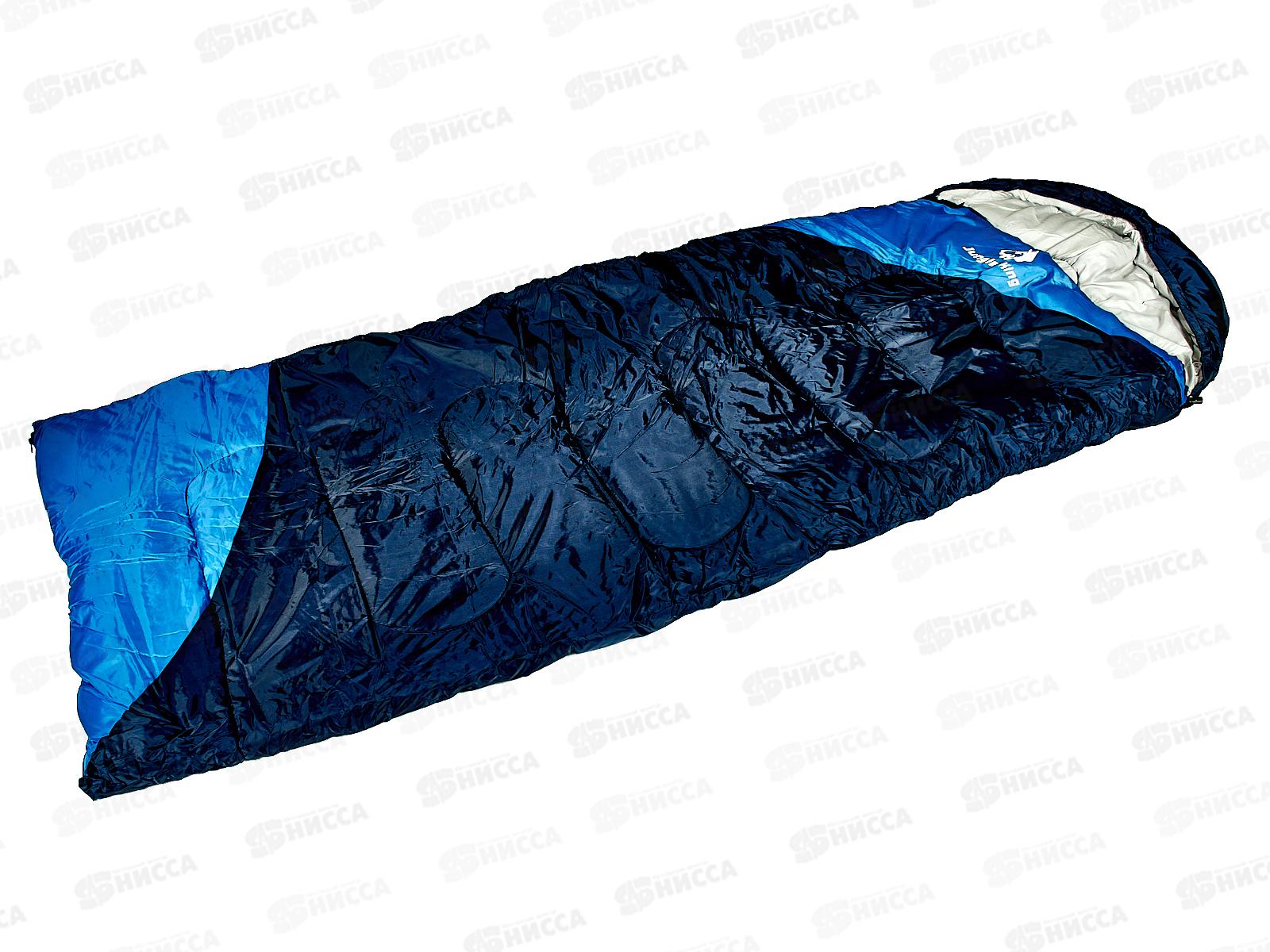 Спальный мешок утепленный, цвет синий, 190х80х30см, 500г/м2, AL-8596-5