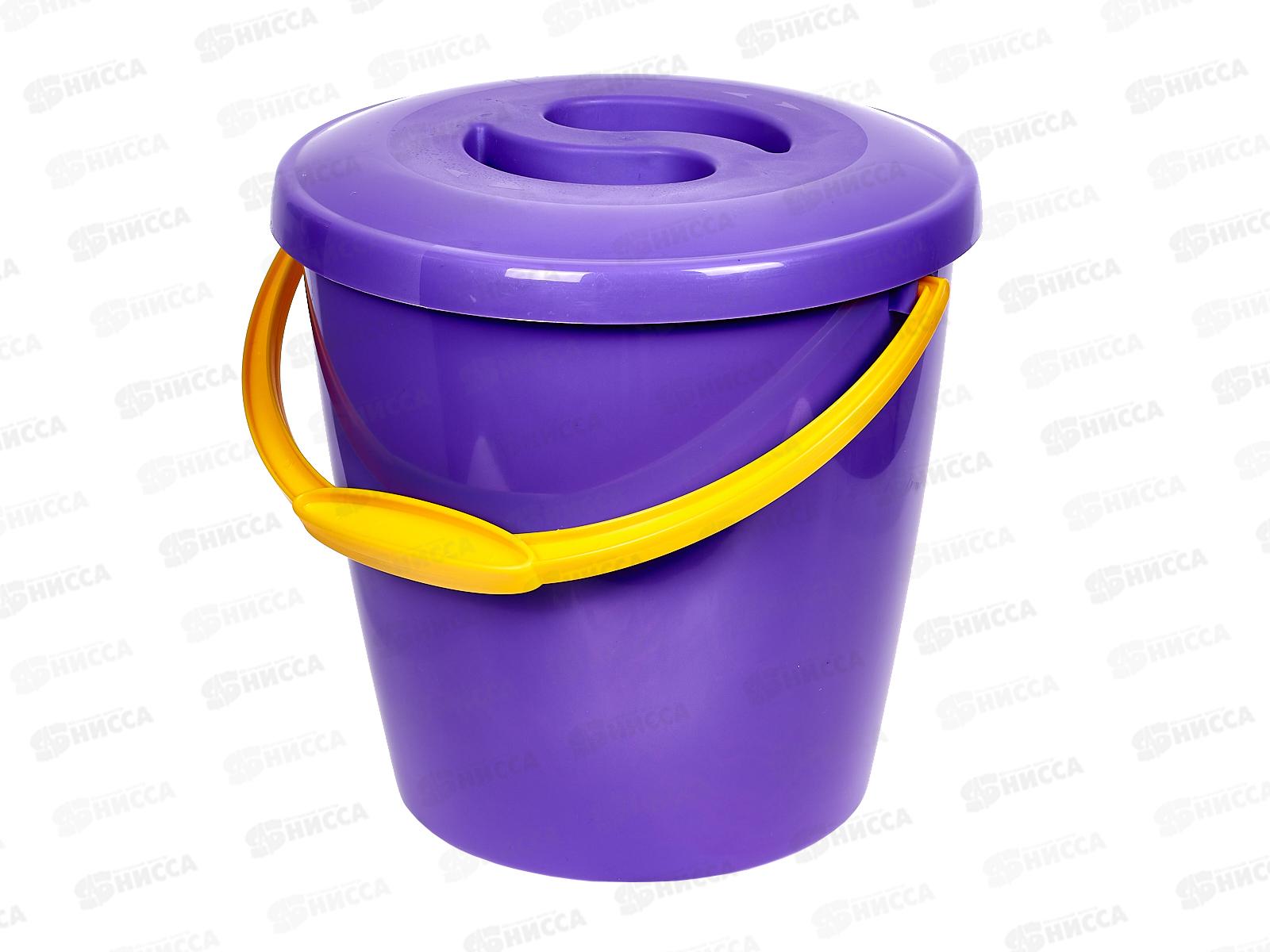 Ведро 10л мерное с/к утолщ.стенкой Фиолетовое *15  ИНТ