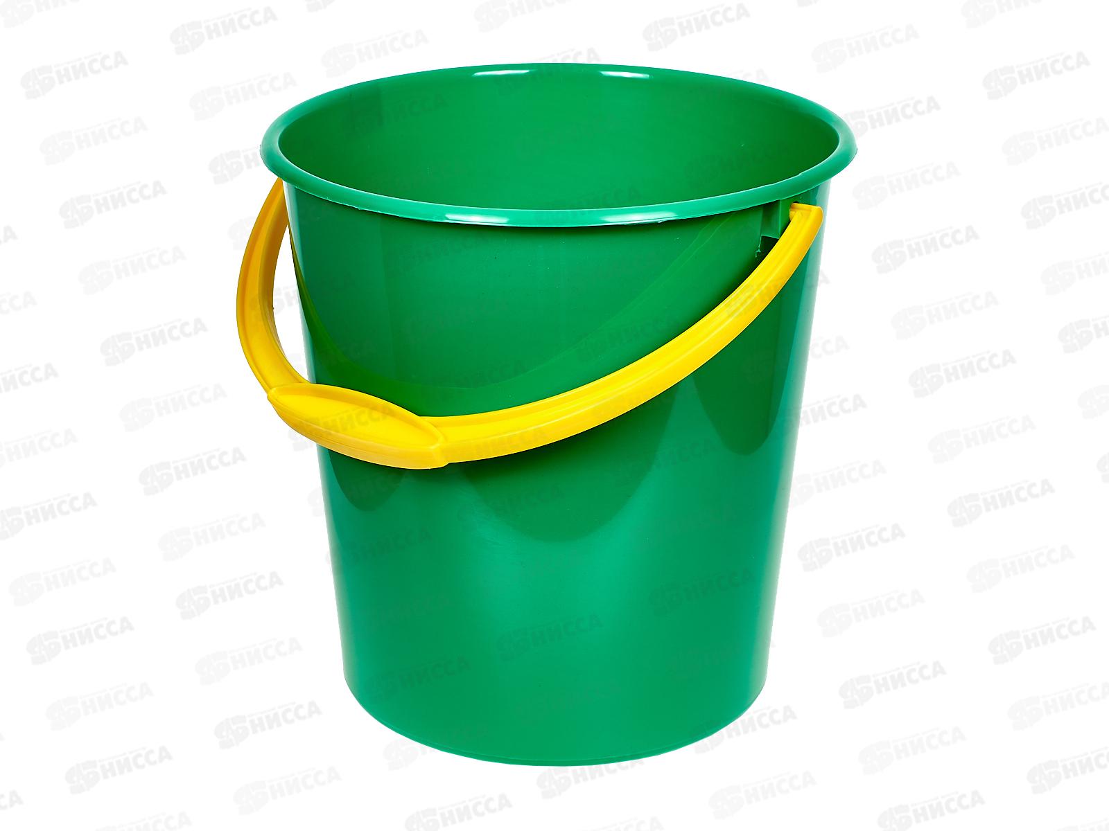 Ведро 12л мерное без крышки Зеленое *20 ИНТ
