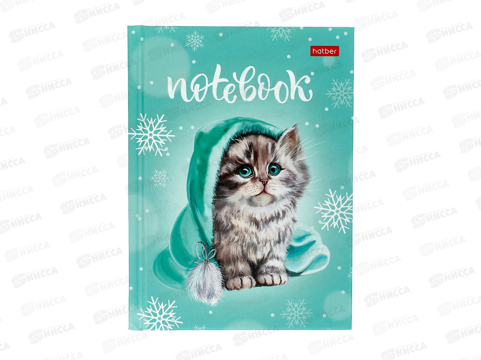 Записная книжка Hatber А6 64листа Милый котик 29775*144