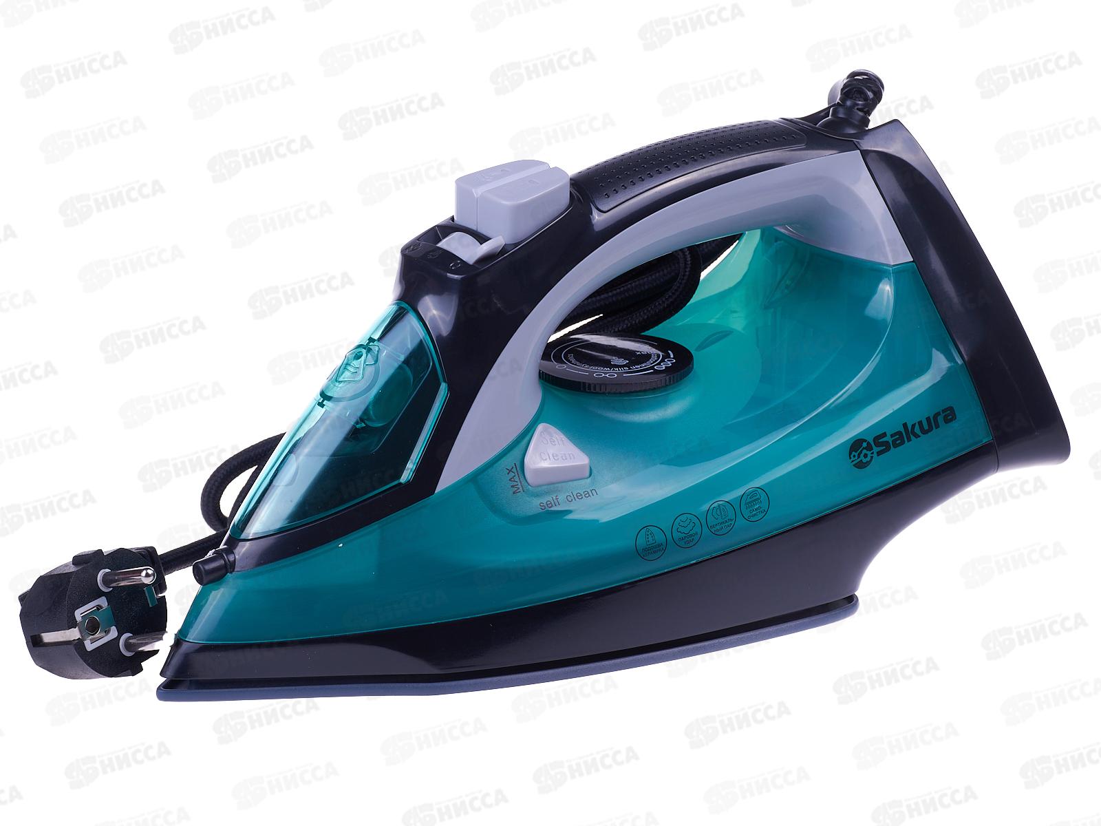 Утюг электрический SA-3070CGR 2400Вт керамика самоочиститель