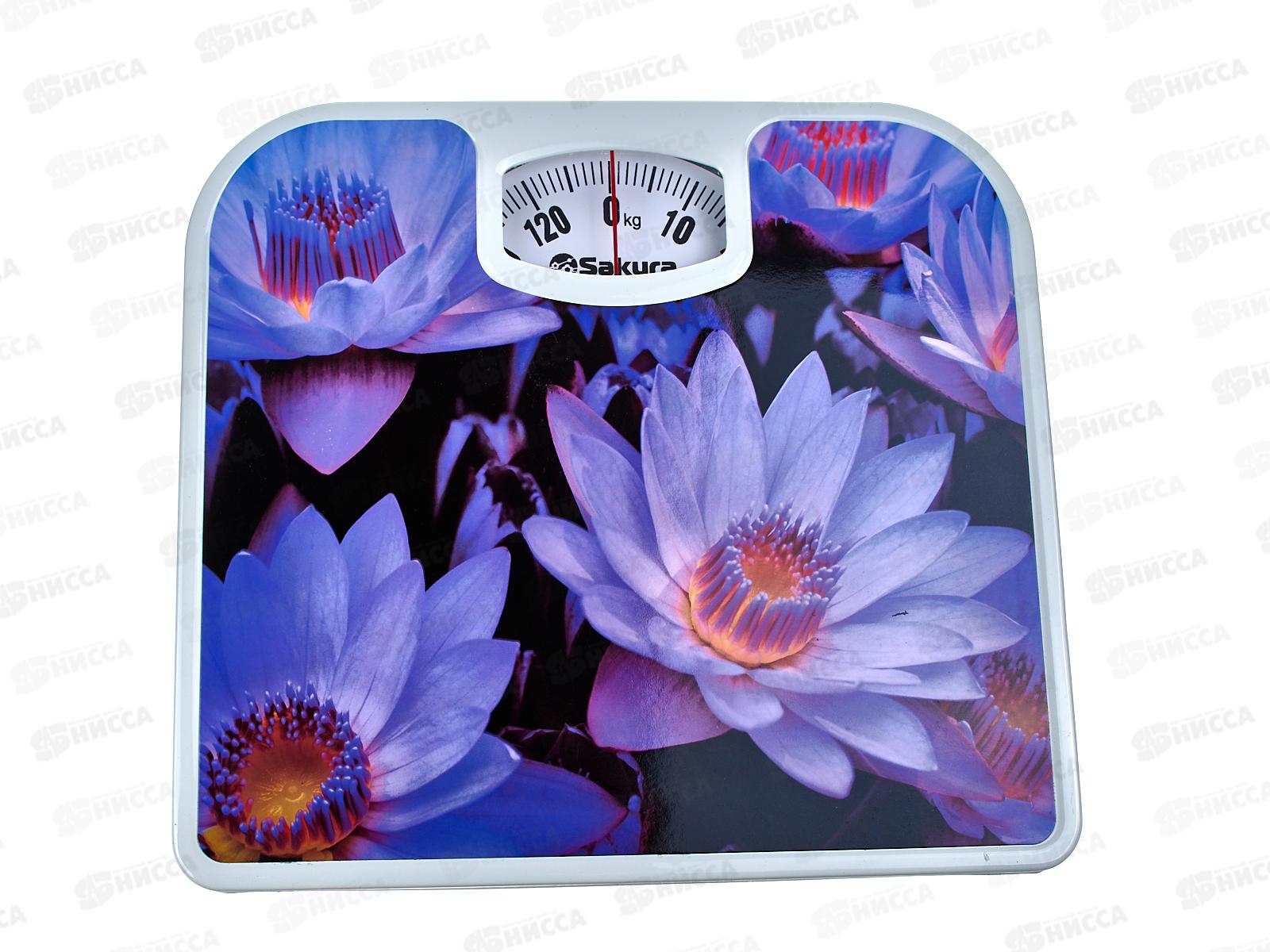 Весы напольные SA-5000-11 Цветы мех