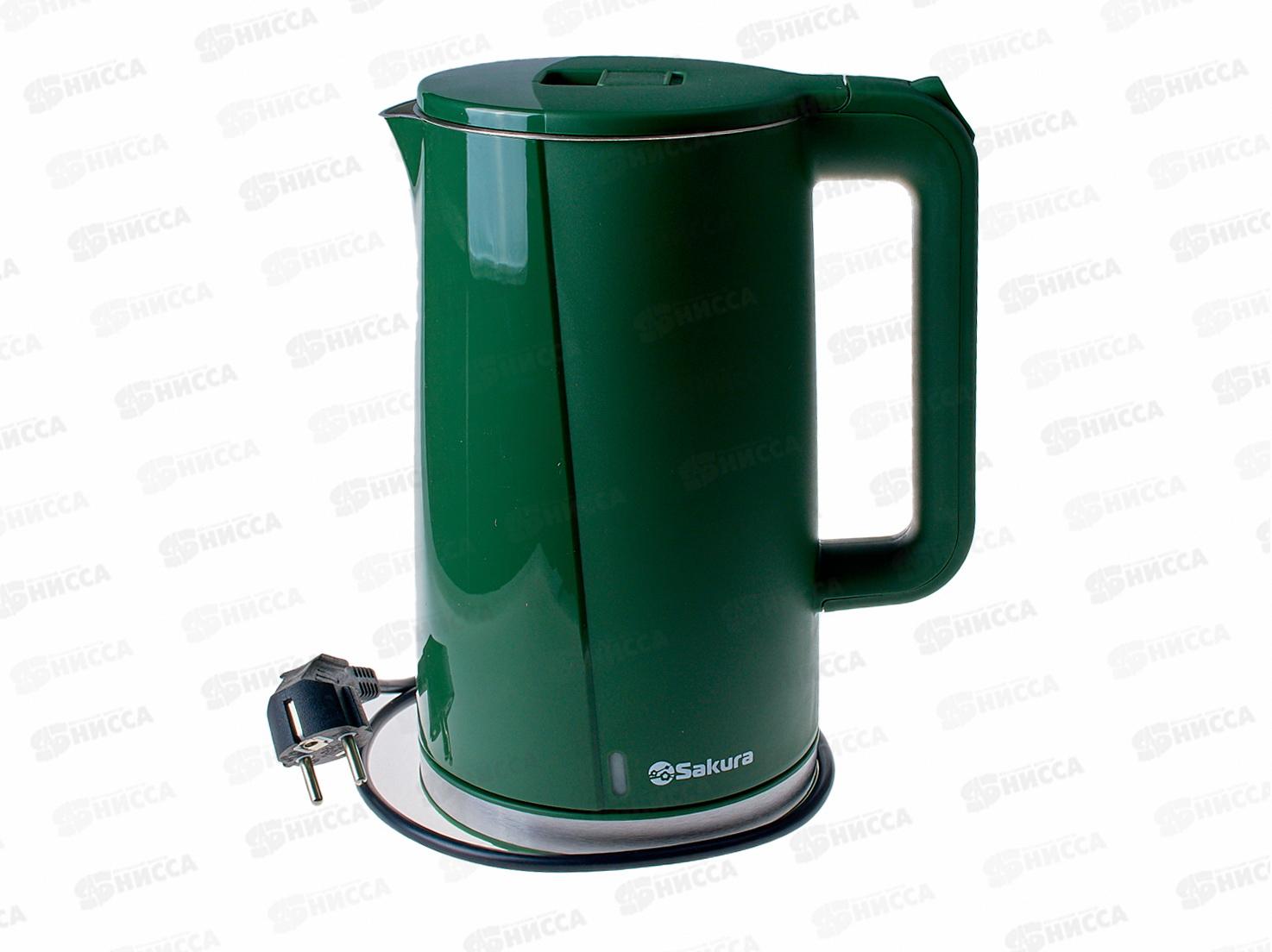 Чайник электрический SA-2174GR 1,7л Малахит