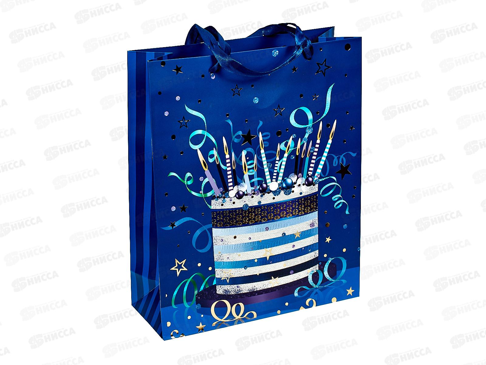 Пакет подароч. бумажный, 26*10*32см, С ПРАЗДНИКОМ!, асс.МС-6735 *20