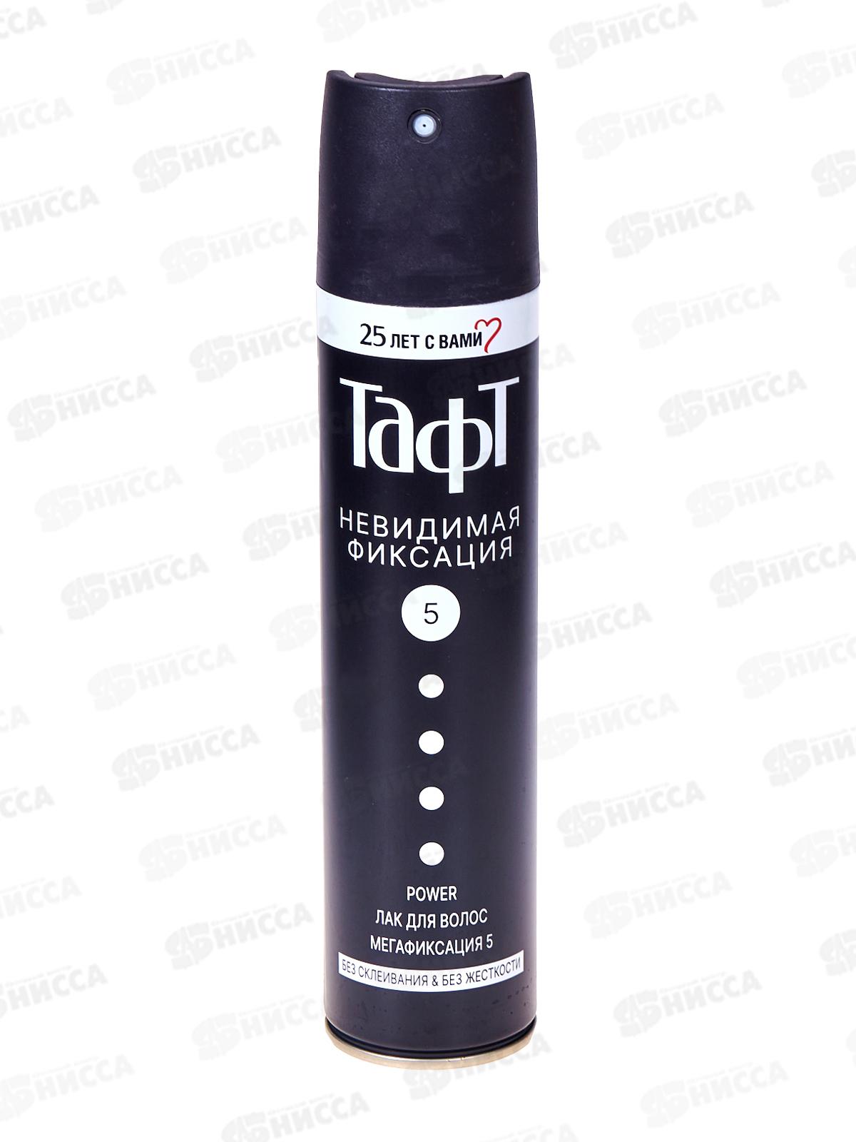 Тафт Power Лак для волос 250мл  Невидимая фиксация *12