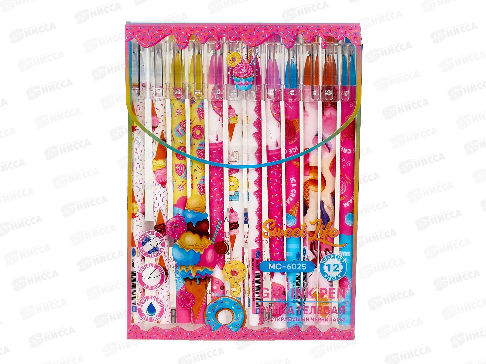 Ручка пишет-стирает  BASIR  Десерт ,МС-6025*12/144/576