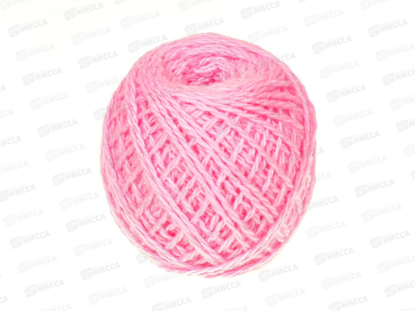 Пряжа 100% акрил 50гр130м (розовый) *10