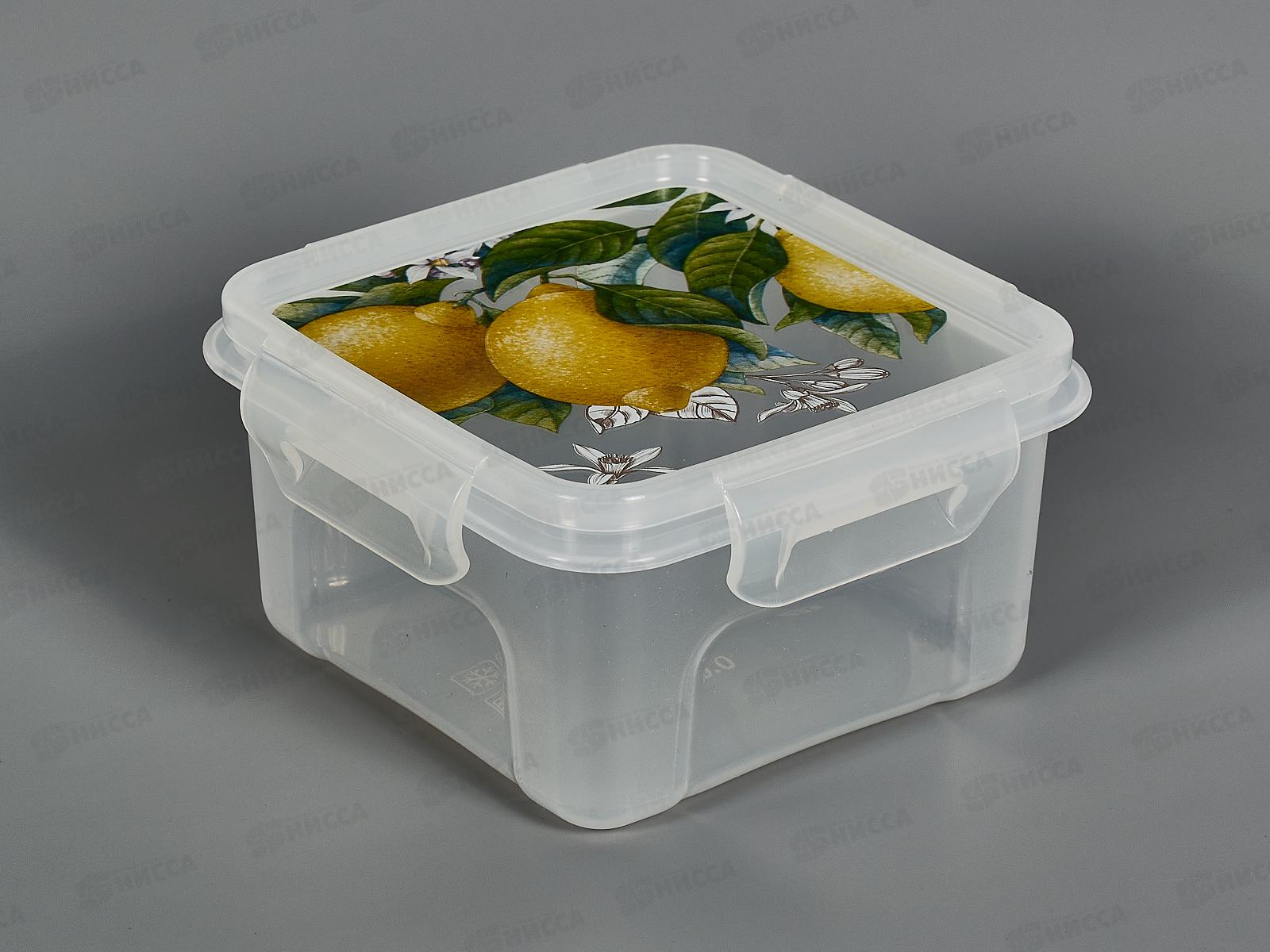 Контейнер СВЧ 0,6л "Фреш" квадратный С57158 *12