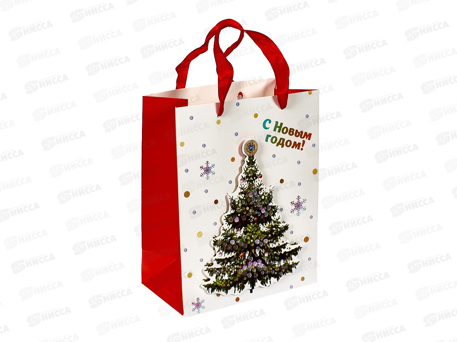 Пакет подарочный MI 18х23х10см Сказочная елка, ППК-3903 *12
