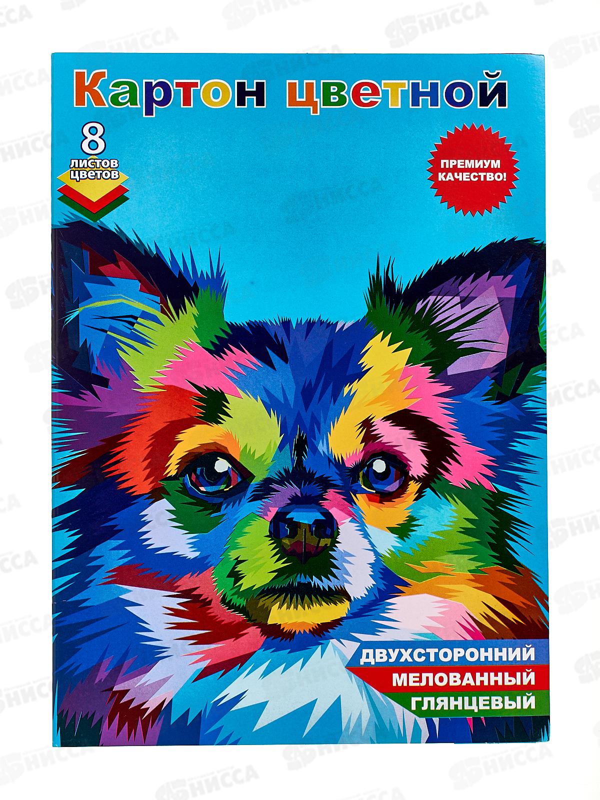 Цветной картон.  8л 8цв  Centrum  71493*30