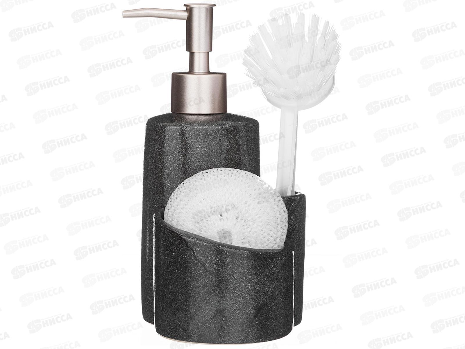 Диспенсер для моющего средства+губка и щетка 755-1009 *24