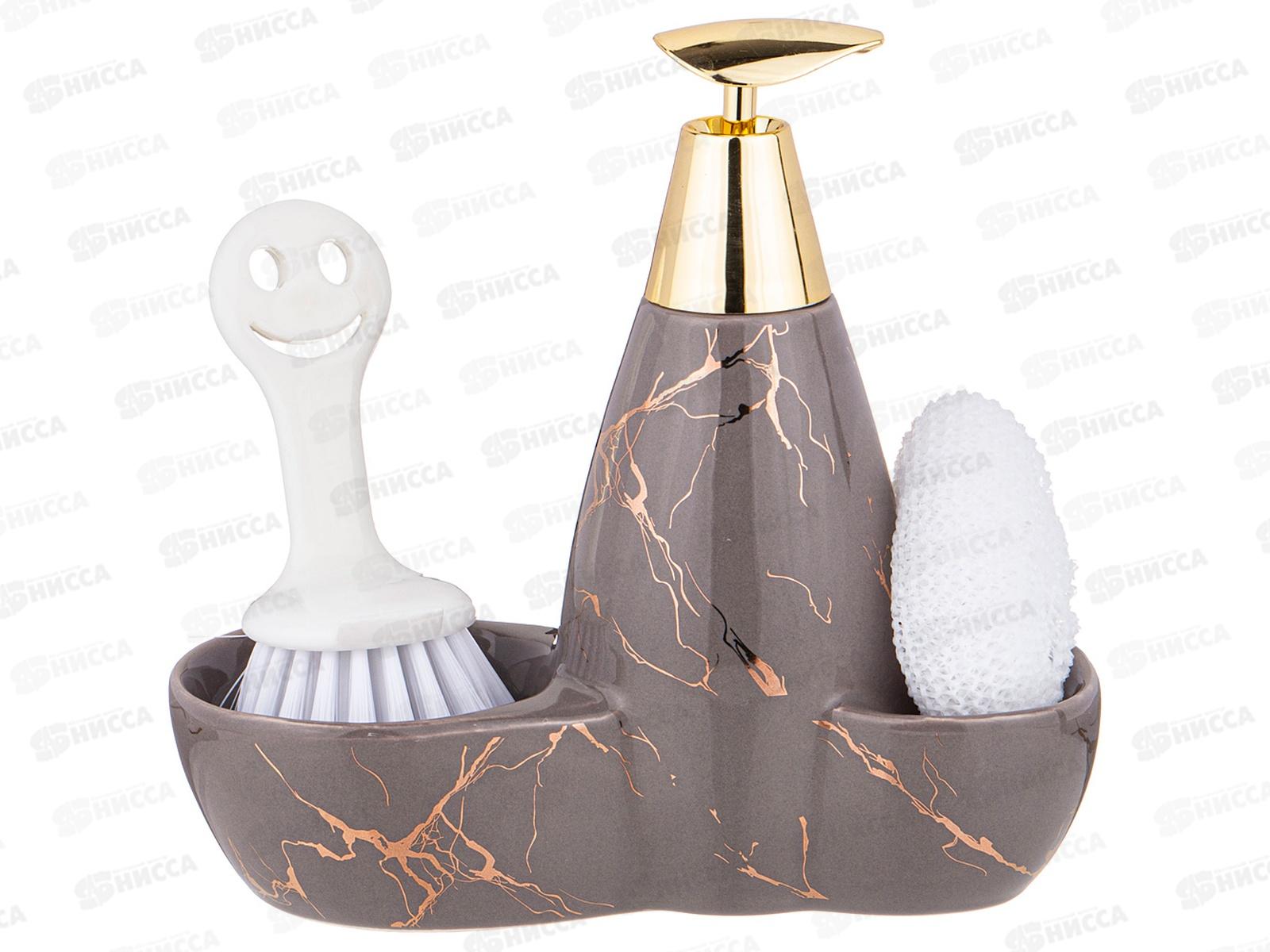 Диспенсер для моющего средства Fantasy+губка и щетка 500мл 755-222 *24