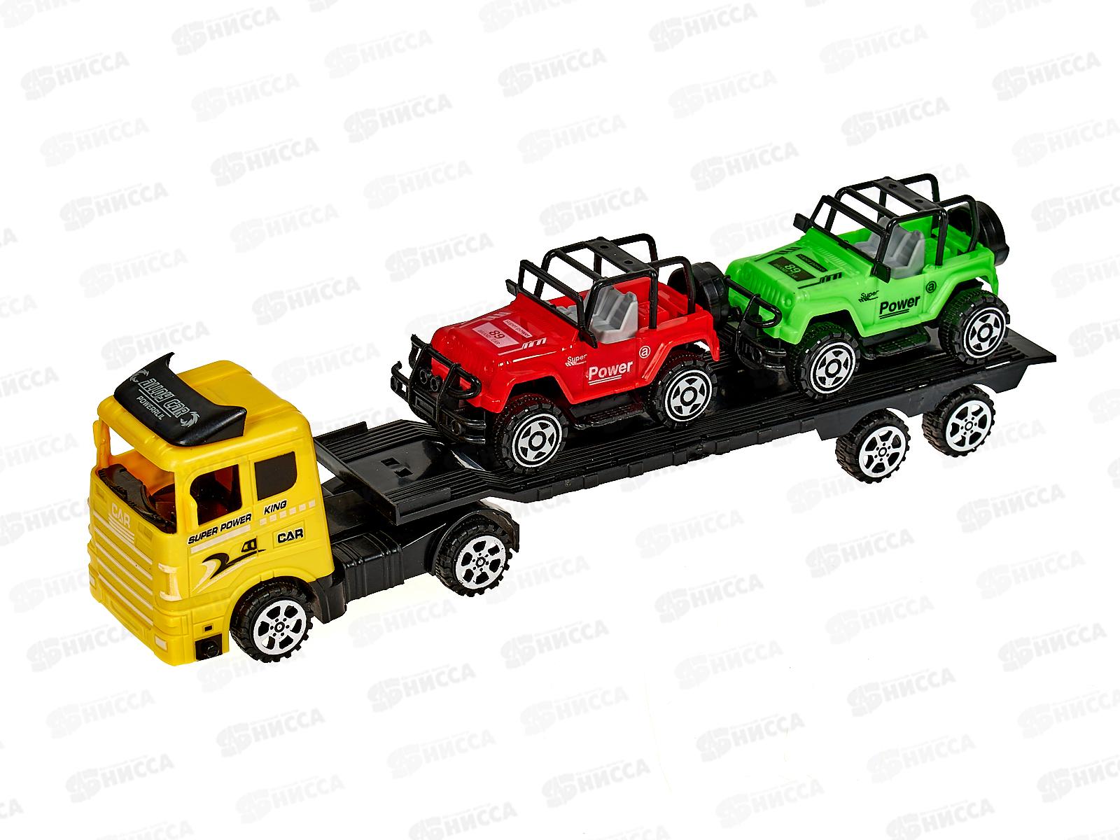 Трак №MR890-22 с джипами инерционный, колпак 32*6,6*1