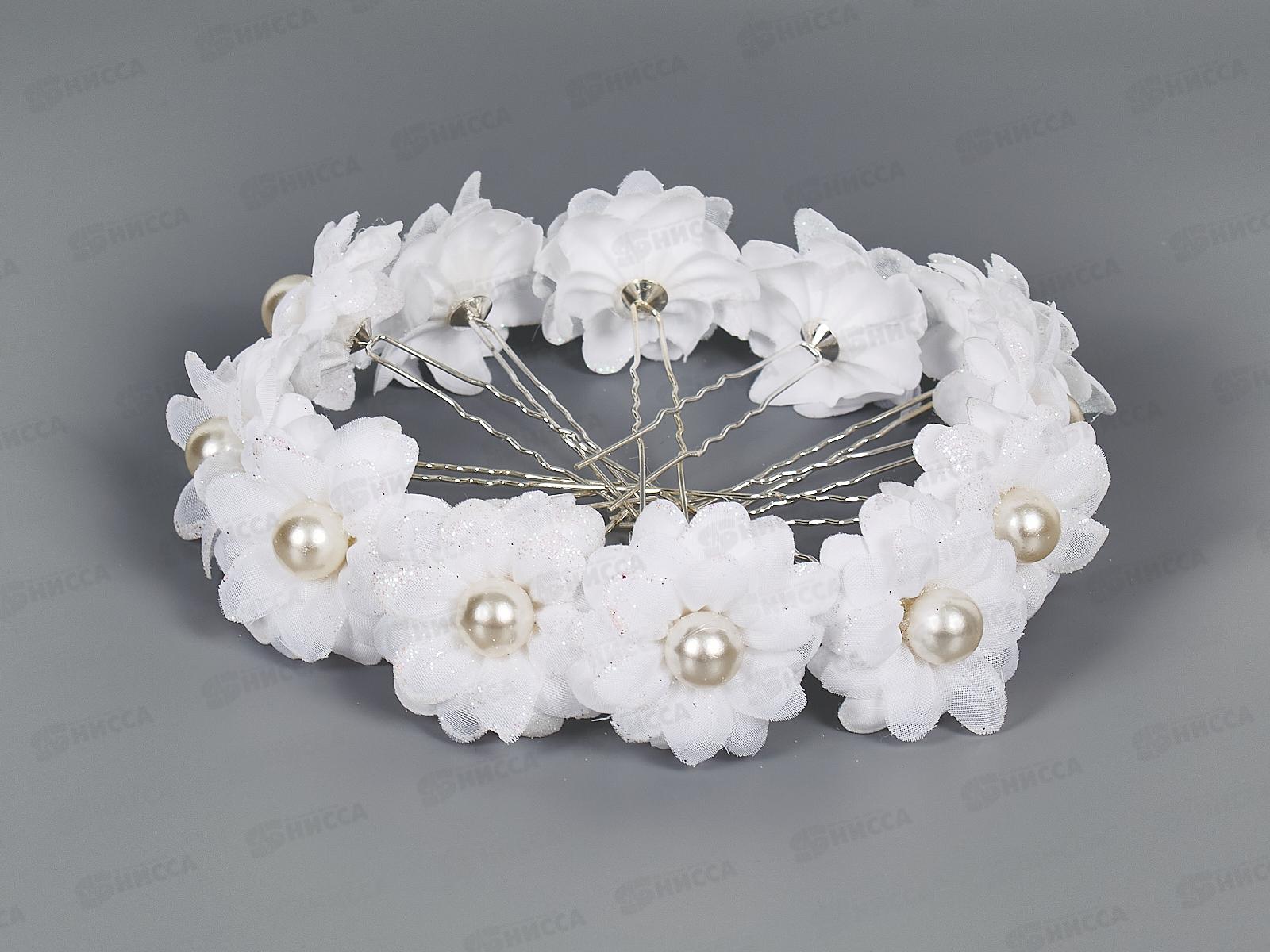 Шпилька для волос &quotЦветы&quot для взрослых 4012-4 073064 *12  Б