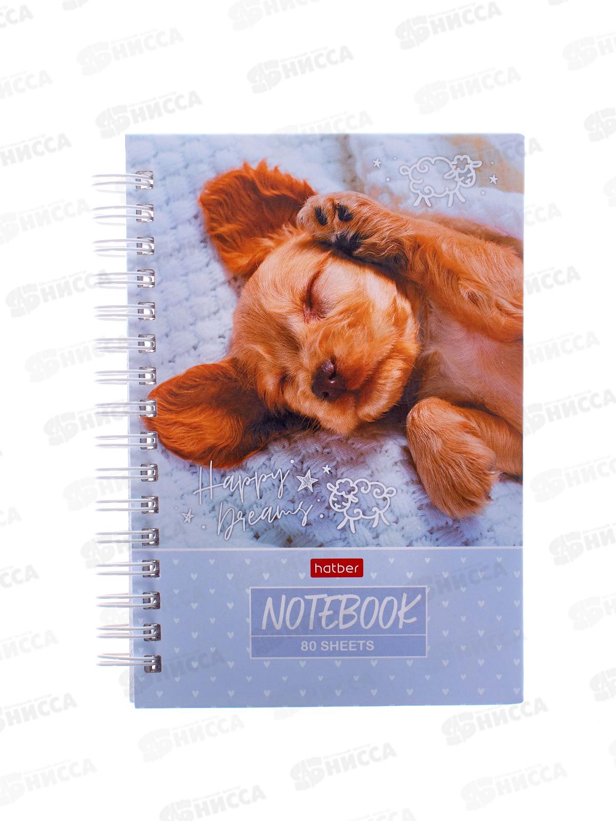 Книжка записная Hatber А6  80л Носики курносики сопят 30180 *32
