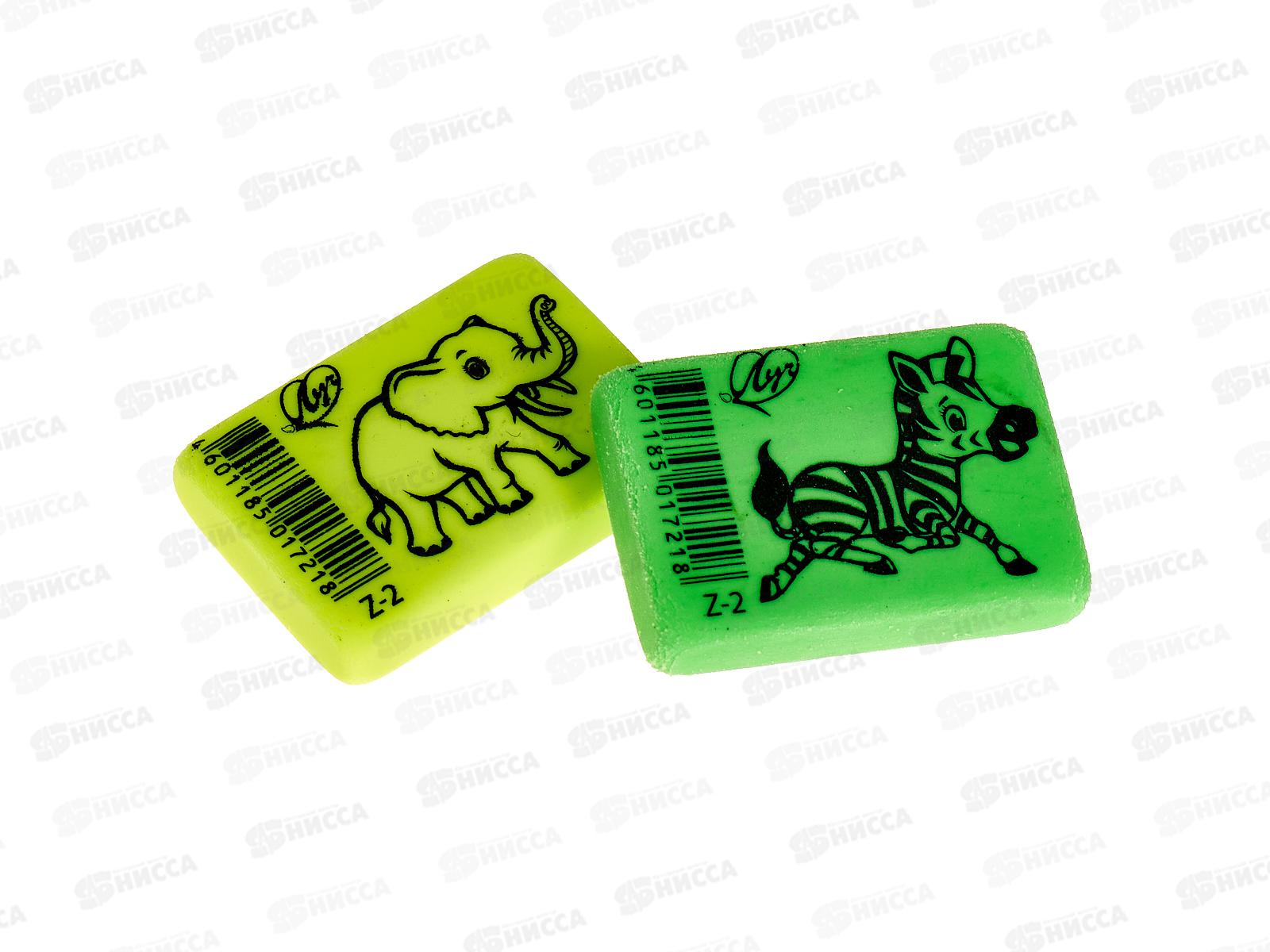 Ластик ЛУЧ Zoo набор2шт в асс 31С 2006-08 *32