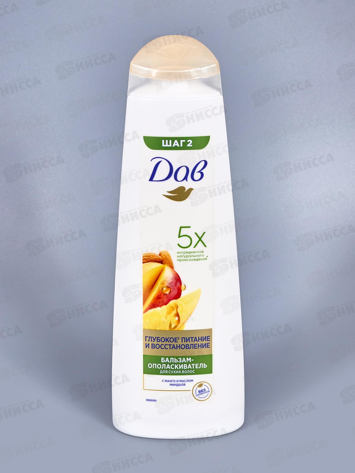 ДАВ бальзам ополаскиватель Глубокое питание и восстановление с Манго 350мл *10