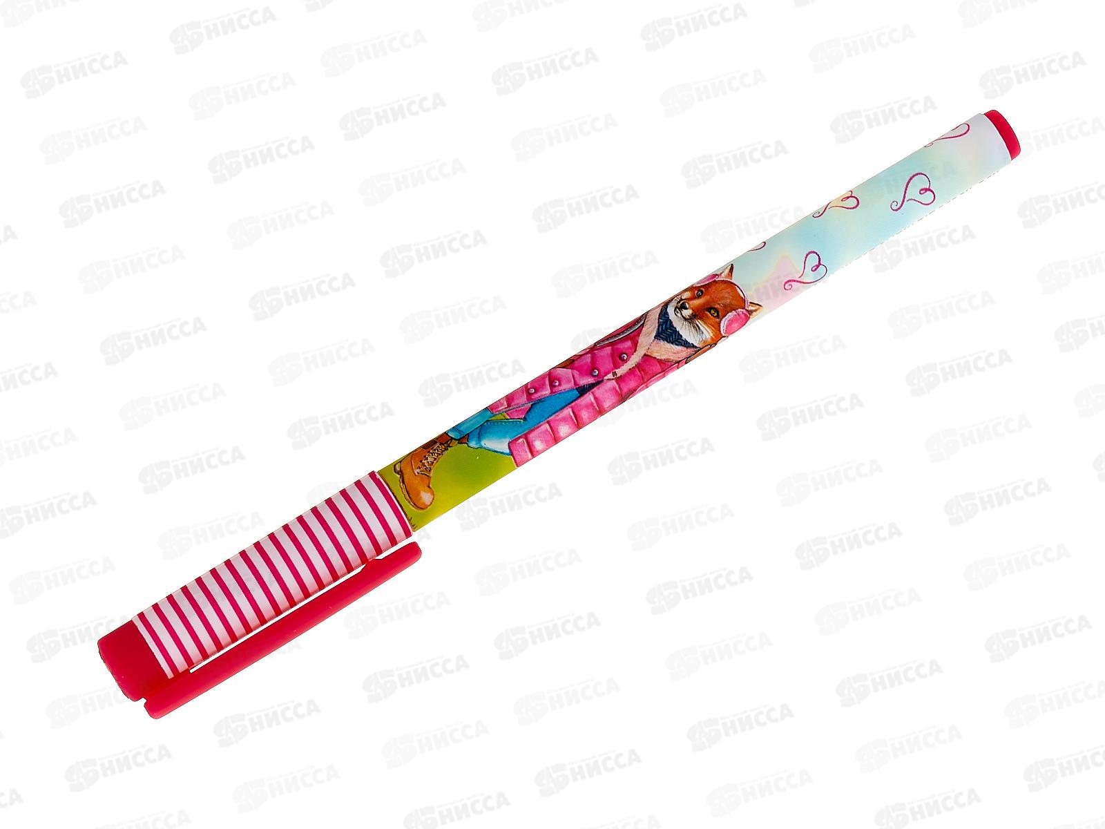 Ручка шариковая B.V. FreshWrite Лиса с рюкзачком,синяя,20-0212/70*24/288