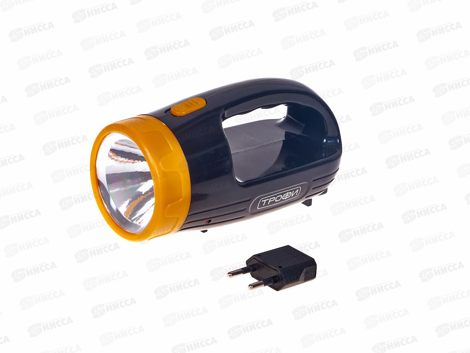 Фонарь ТРОФИ прожектор аккумуляторный 1 режим, PA-101 *30/60