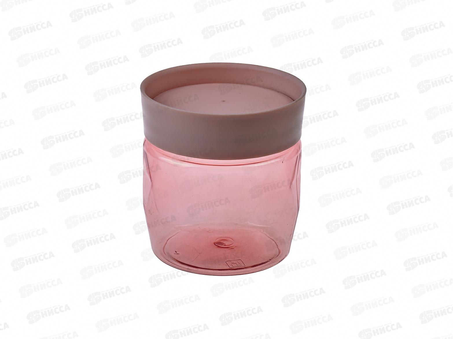 Банка для сыпучих продуктов 0,5л &quotPlast Team&quot персиковая карамель РТ170110040 *12