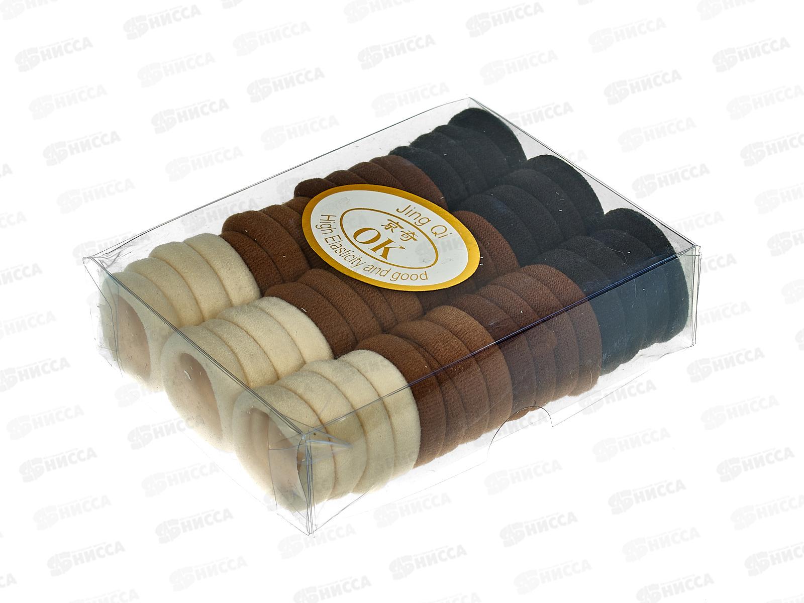 Резинка для волос 30мм.цветная №6802(упаковка 48шт.)