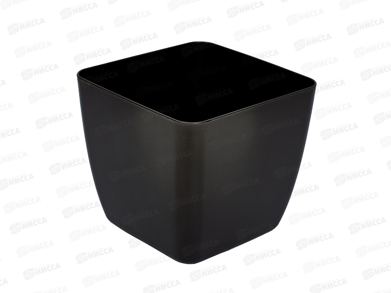 Горшок для цветов &quotInGreen Vienna" 1,5л квадратный горький шоколад IG680310011 *10