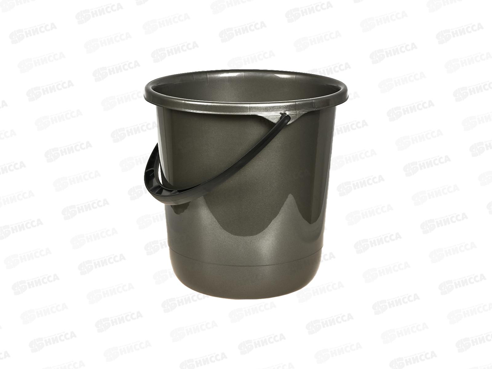 Ведро 12л Rockn Roll с крышкой антрацит SC110610003