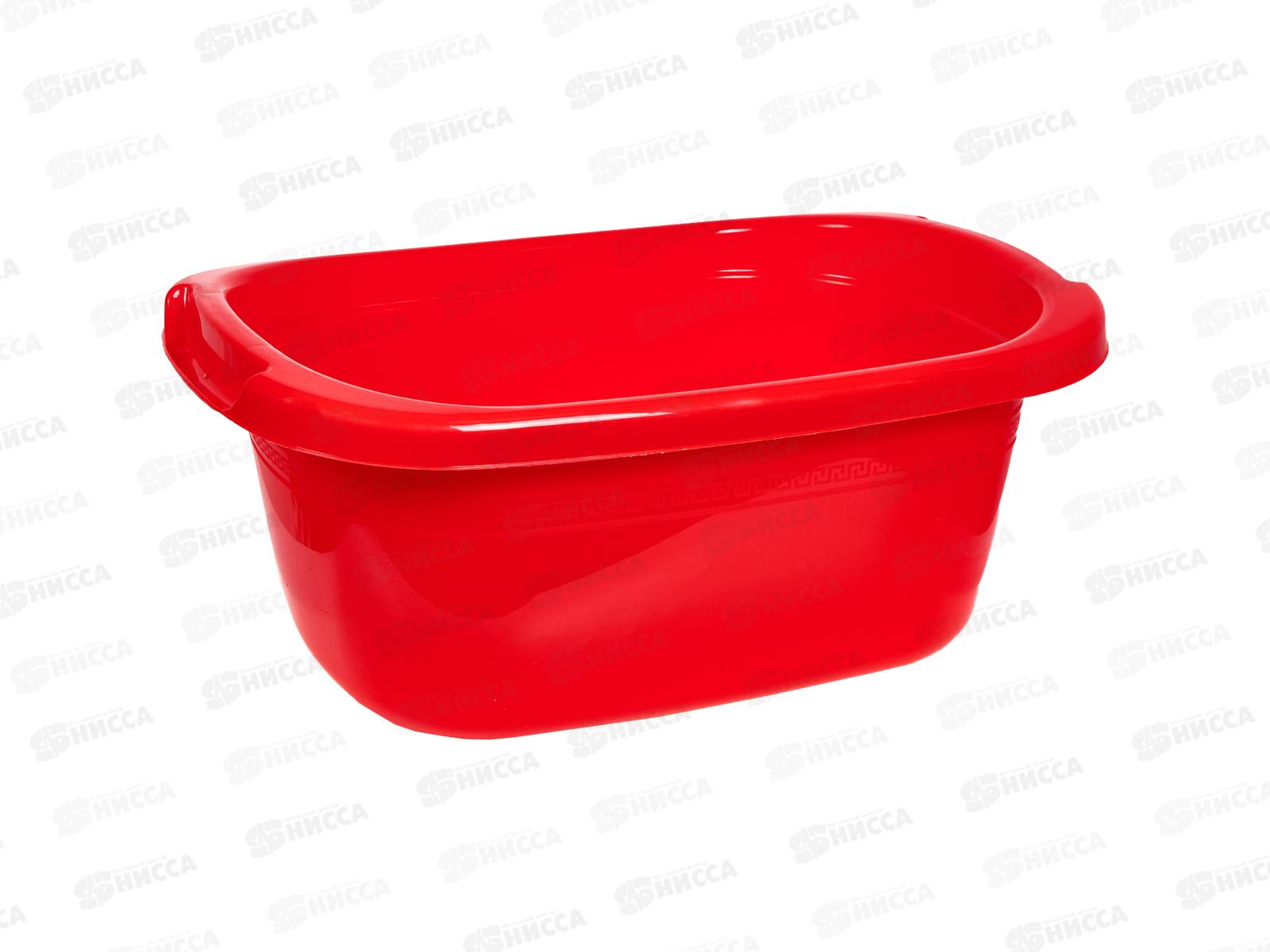 Таз  27л пластмассовый овальный красный ИНТ *10