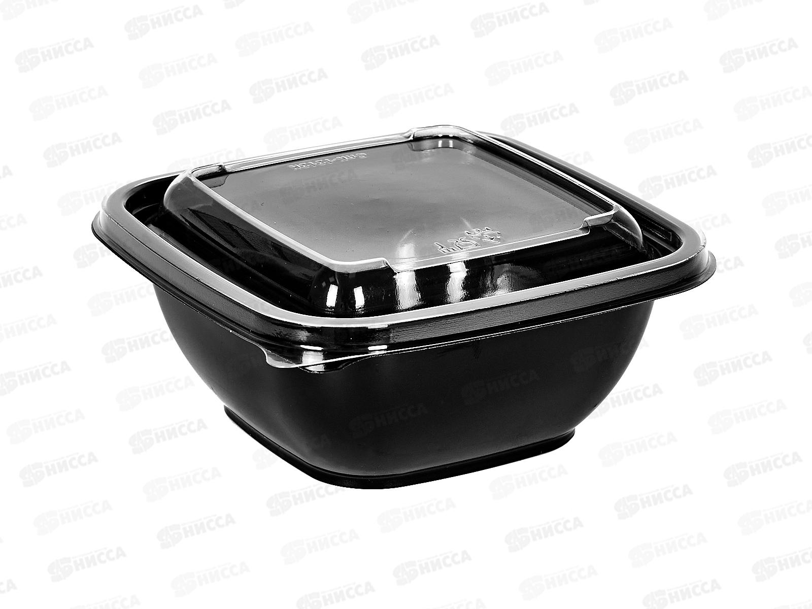 Контейнер СпК-1212 0,37л кубик черный *50/500