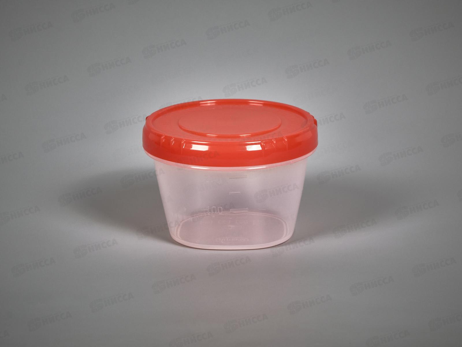 Емкость (Банка) 300мл оранж , крышка *60