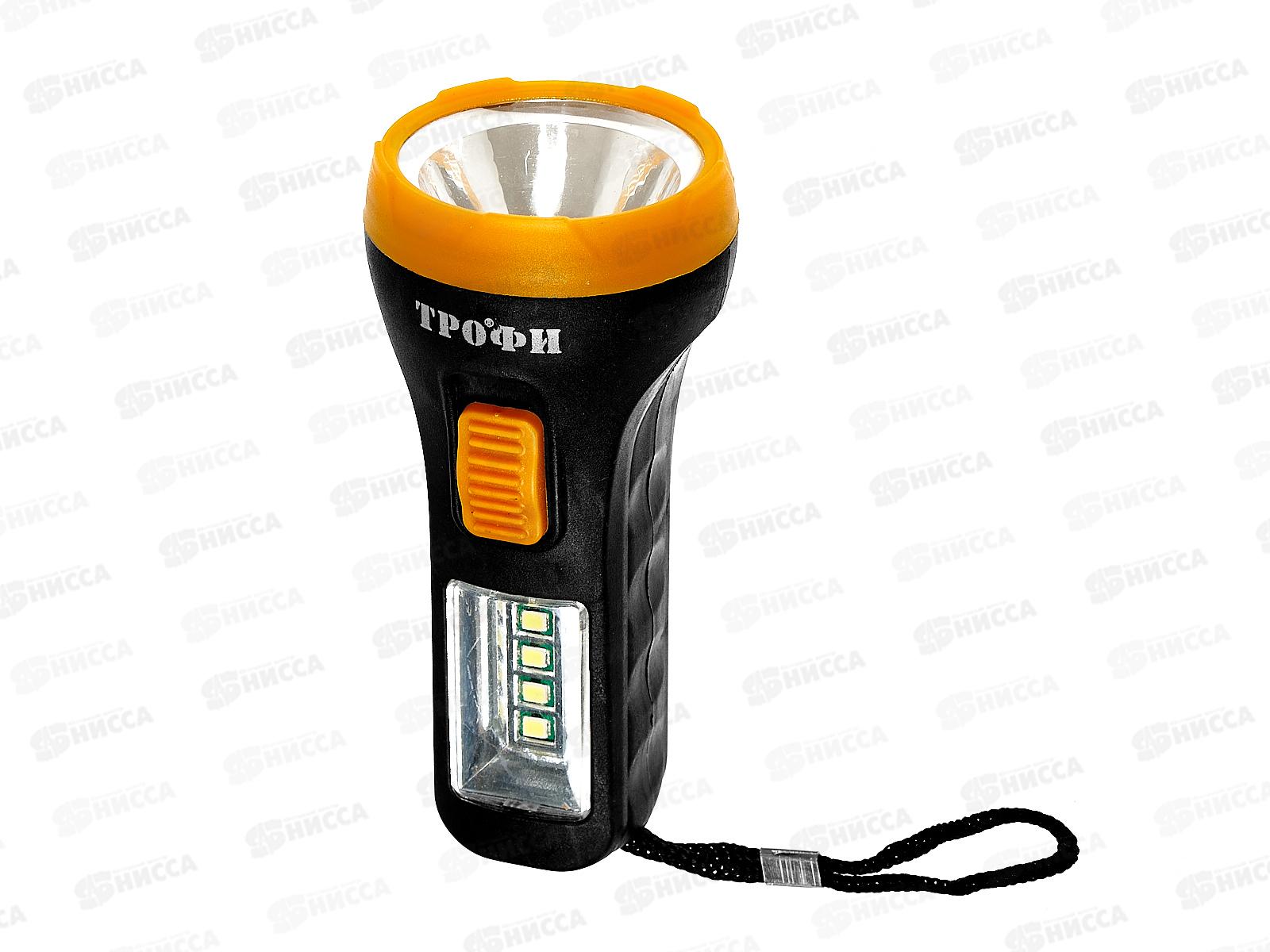 Фонарь ТРОФИ UB-101 универсальный на батареях, 1Вт 1*AA  *20/200