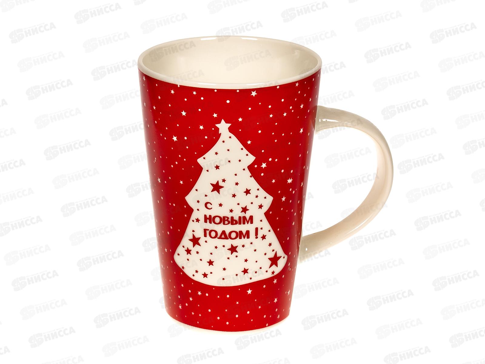 Кружка 370мл Олени,елка,новый год керамика 70110 *36
