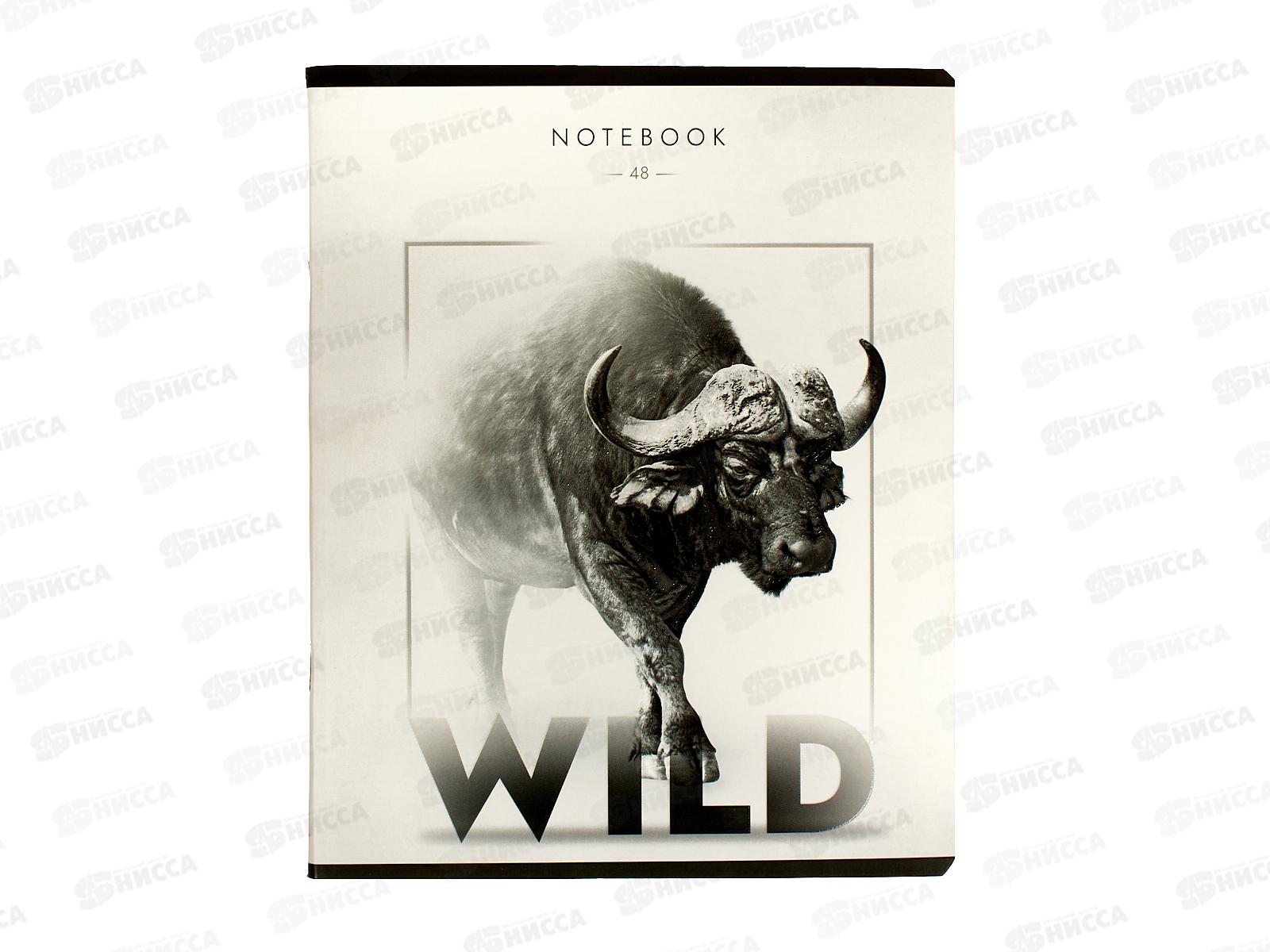 Тетрадь 48листов клетка ПЗБМ Дикий зверь,024956*5/50