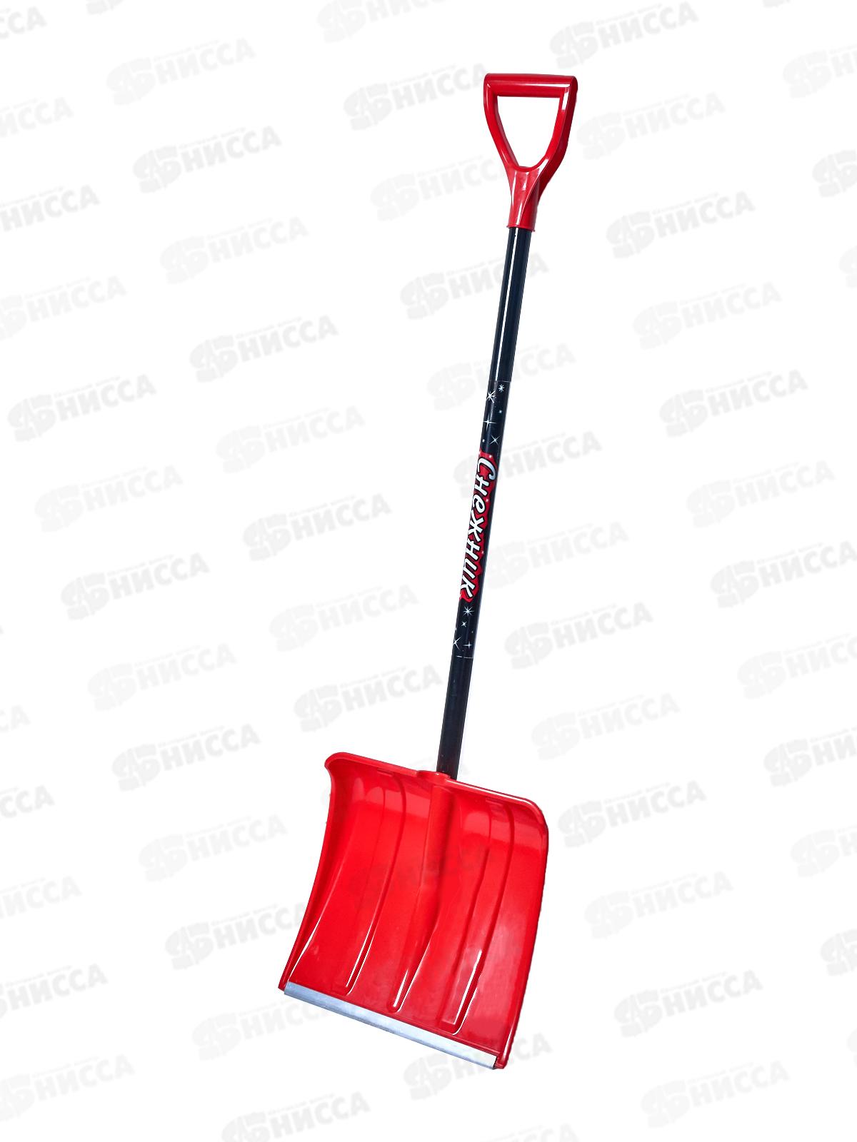Лопата снеговая СНЕЖНИК 1360*380*370мм, с алюминиевой планкой и съёмным черенком с V-образной ручкой *5