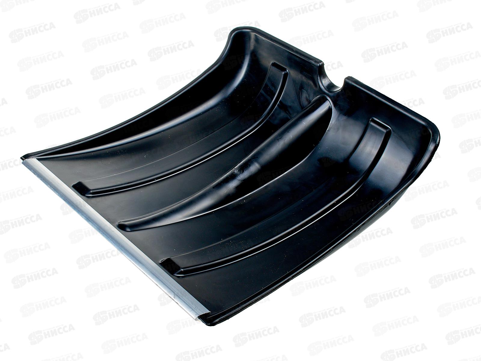 Лопата снеговая СНЕЖОК 380*370мм, с алюминиевой планкой, без черенка  *10