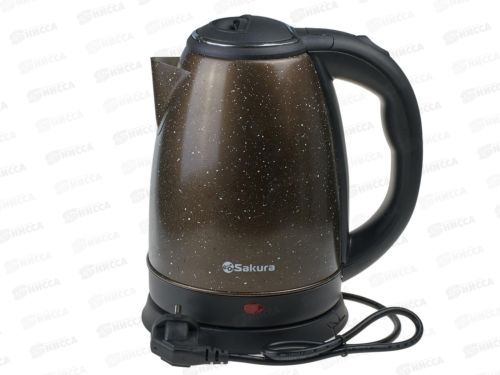 Чайник электрический  SA-2134DBR 1,8л бронза/крап  д