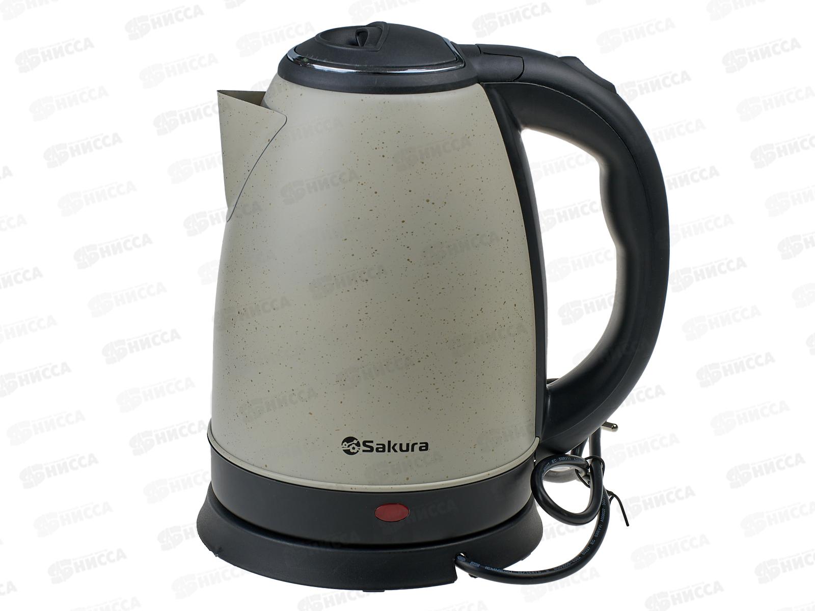 Чайник электрический  SA-2134DC 1,8л крем/крап  д