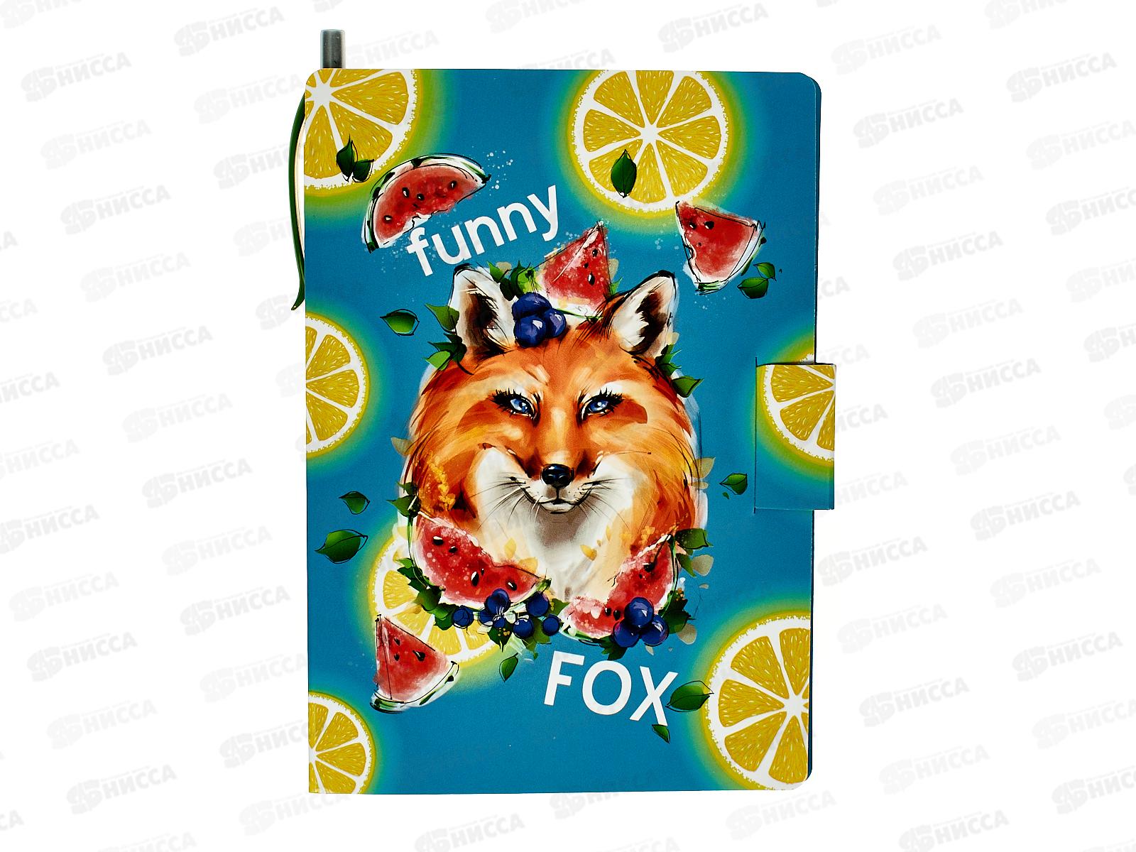 Блокнот c ручкой Lamark Лиса с арбузами 105*150мм  0130 *40