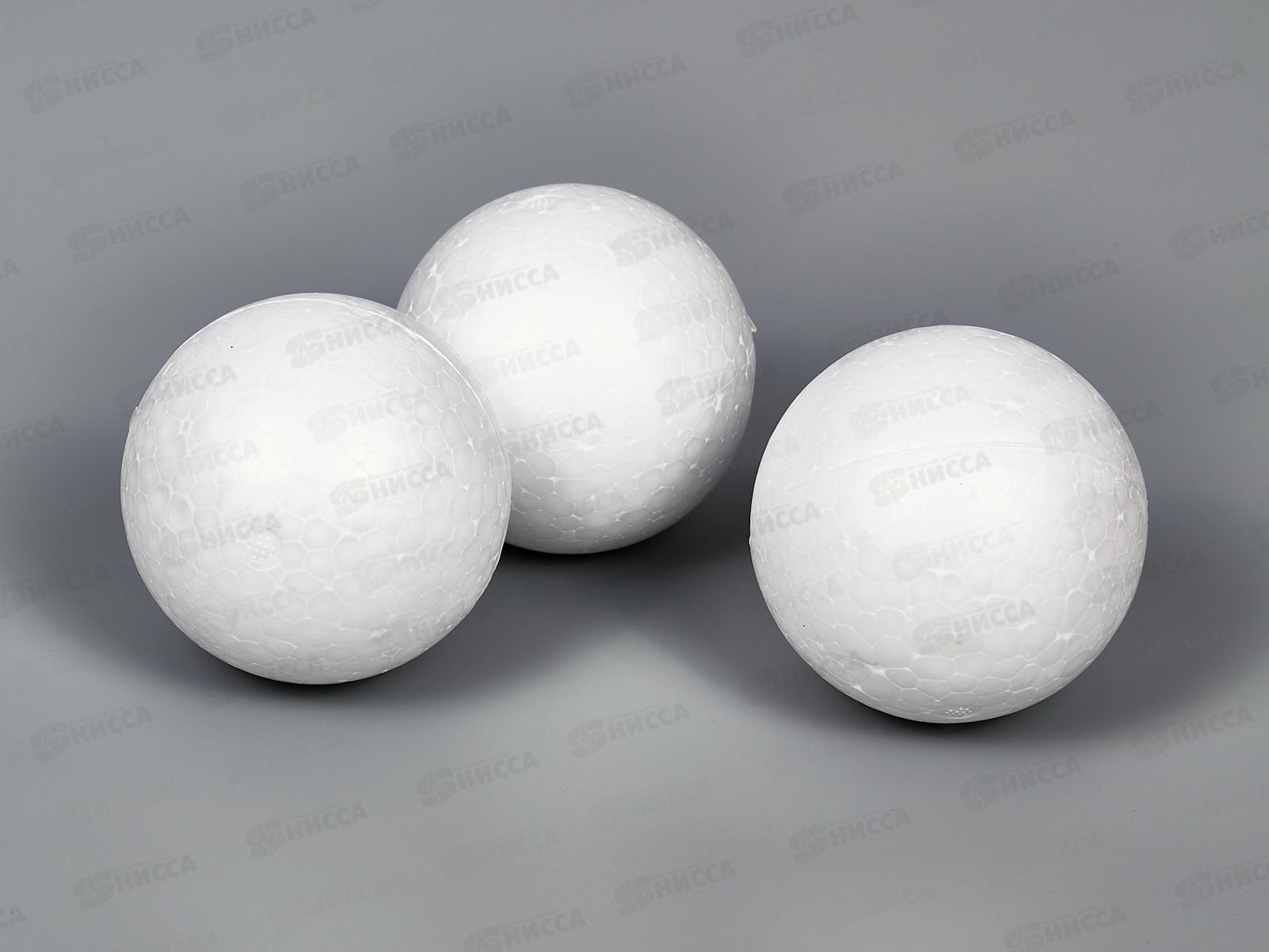 Заготовка д/декор.MAZARI сфера,полистр.,д 7.5см,3шт,М-20146