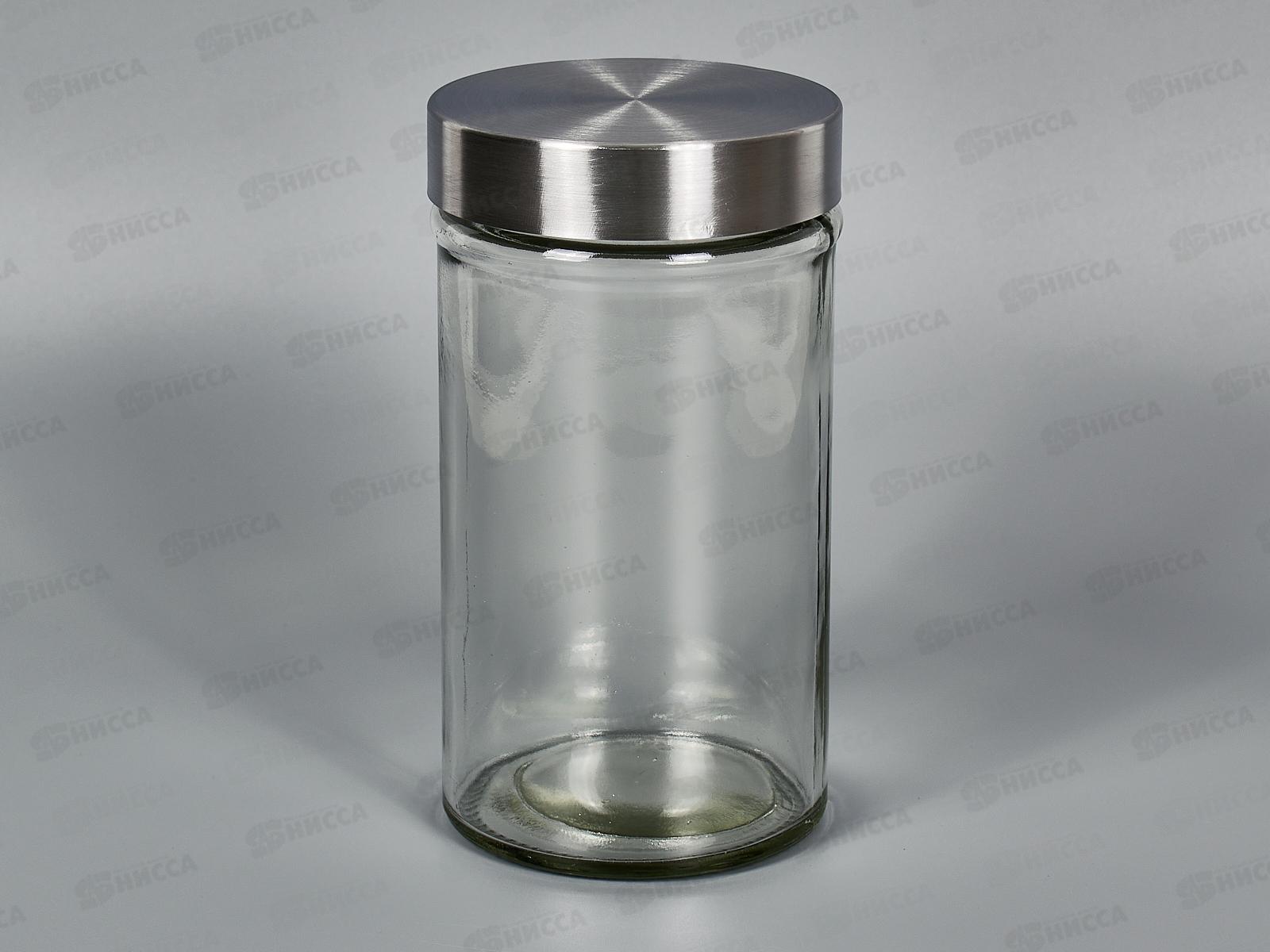 Банка стеклянная с металл крышкой 8,3*15см (063351)  Ж