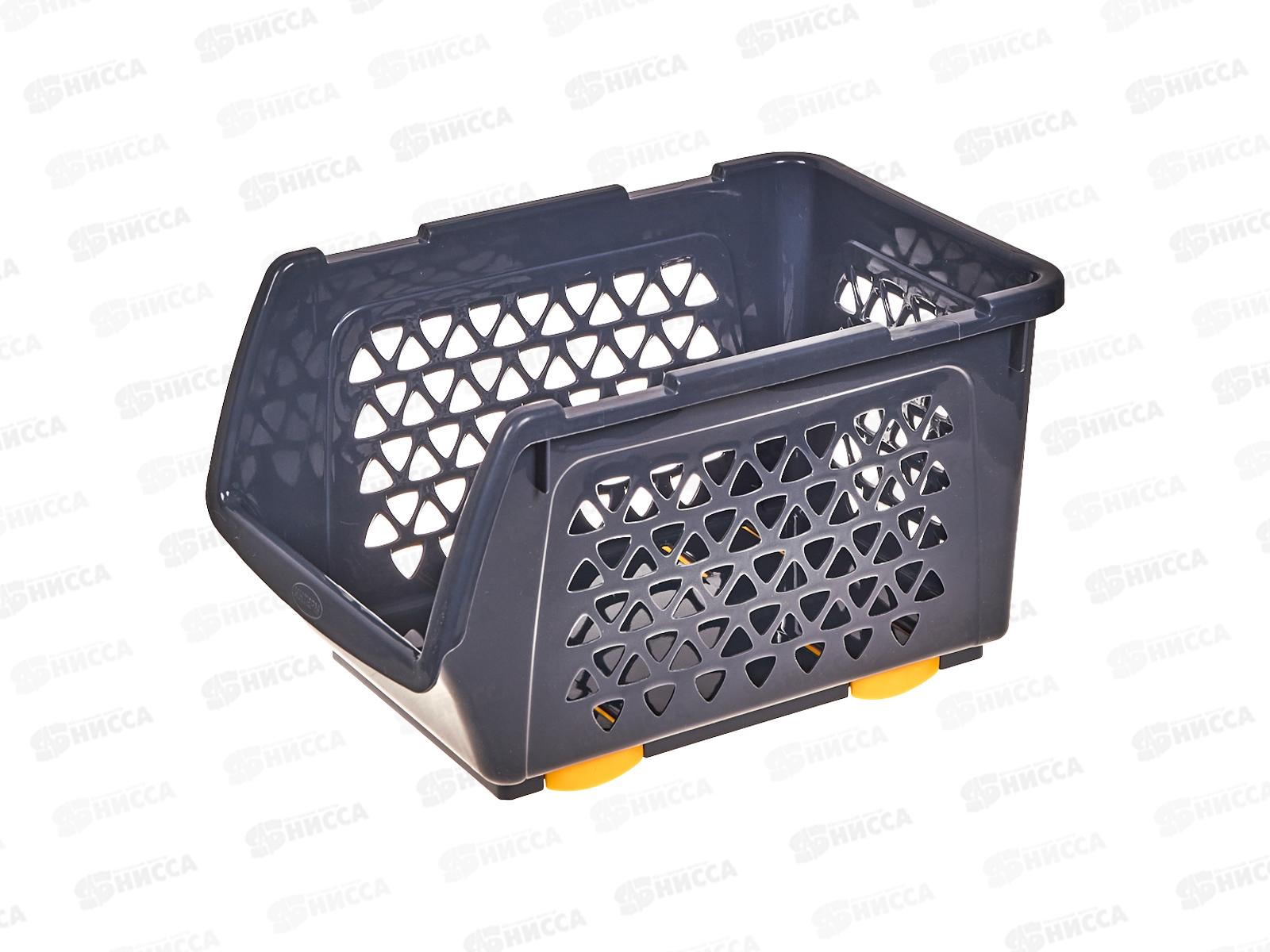 Ящик для овощей 4,5л Графитовый ИНТ *30