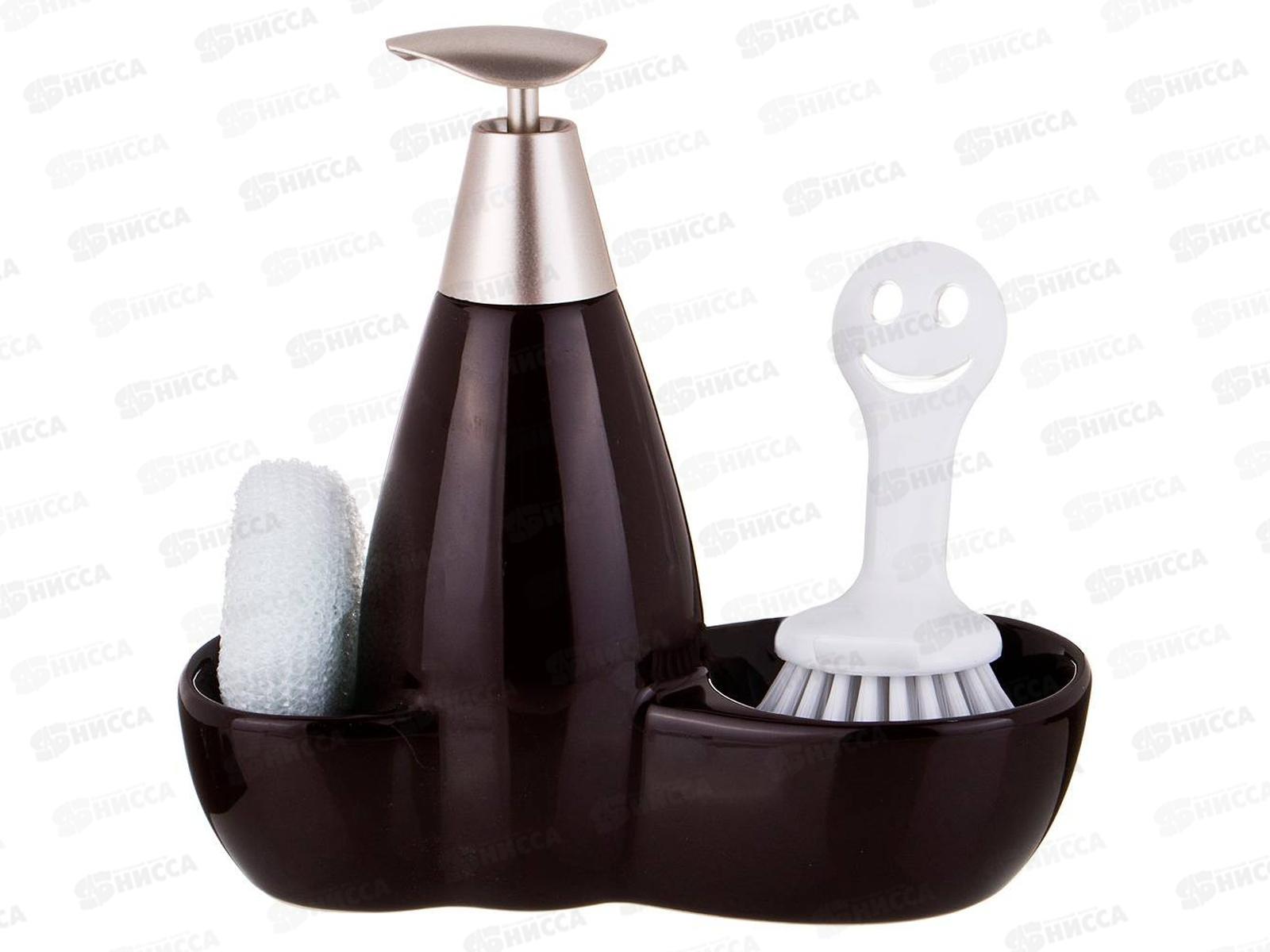 Дозатор для моющего средства 500мл+губка+щетка 755-085