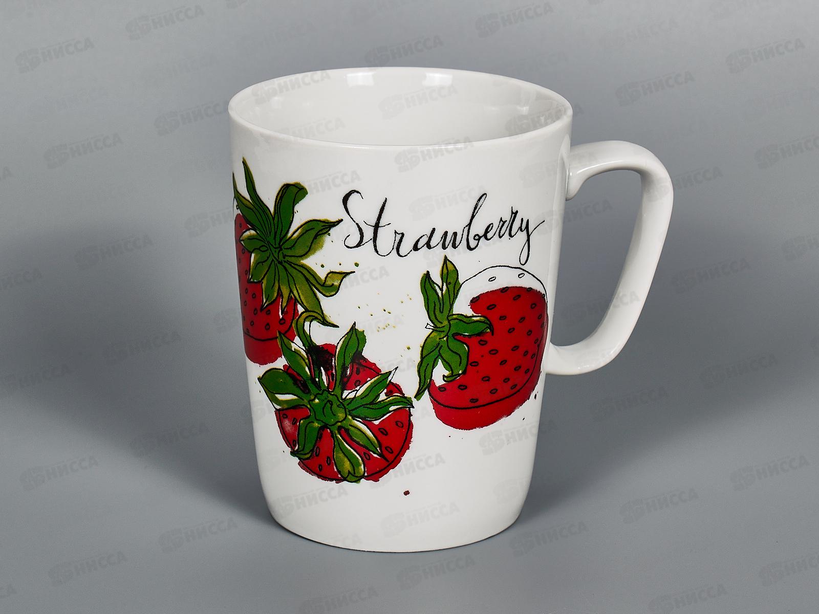 Кружка 350см3 Конус Клубничное настроение 111642