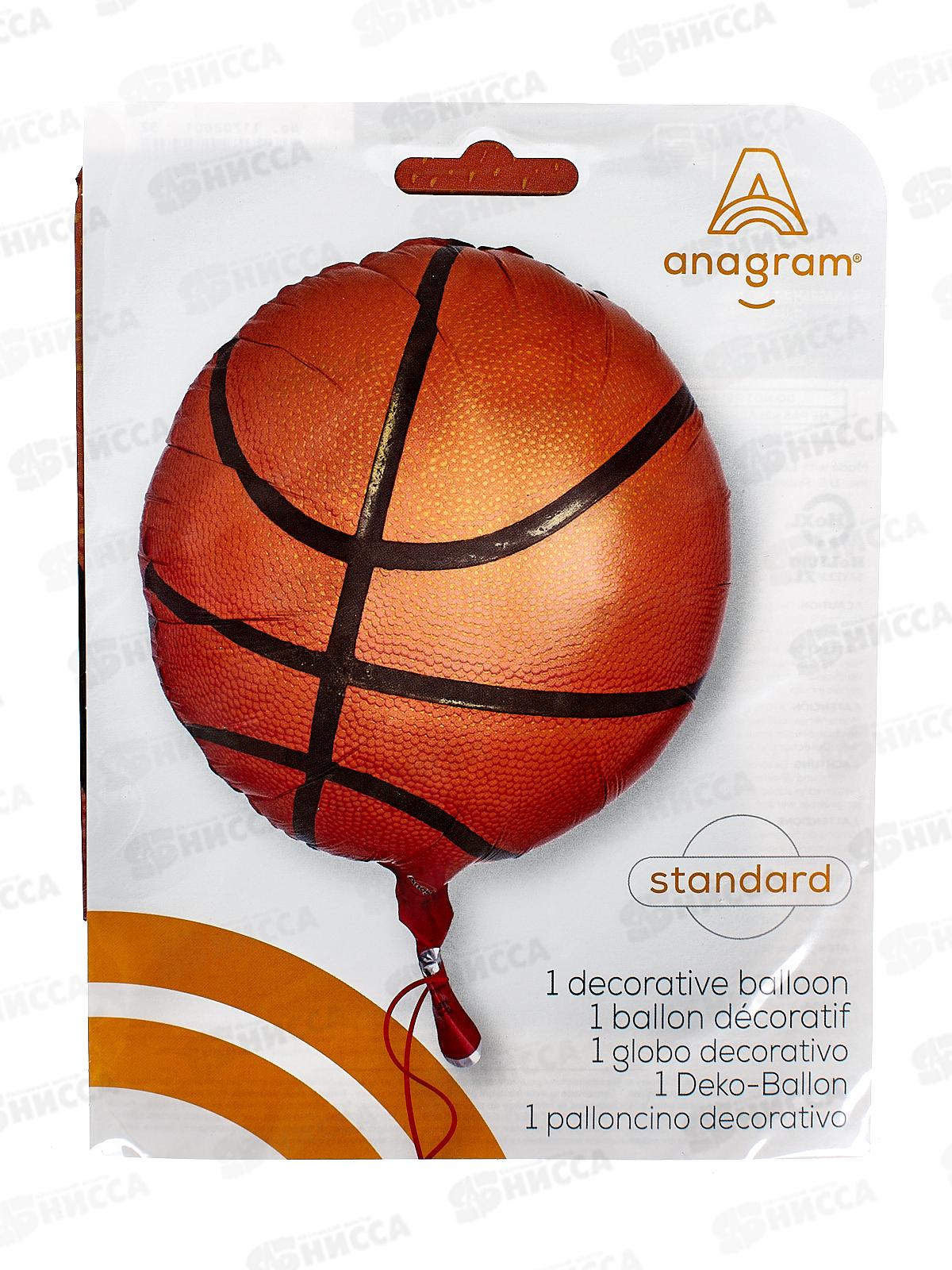Шар фольга А 18&quot Баскетбольный мяч S40, 1202-1804