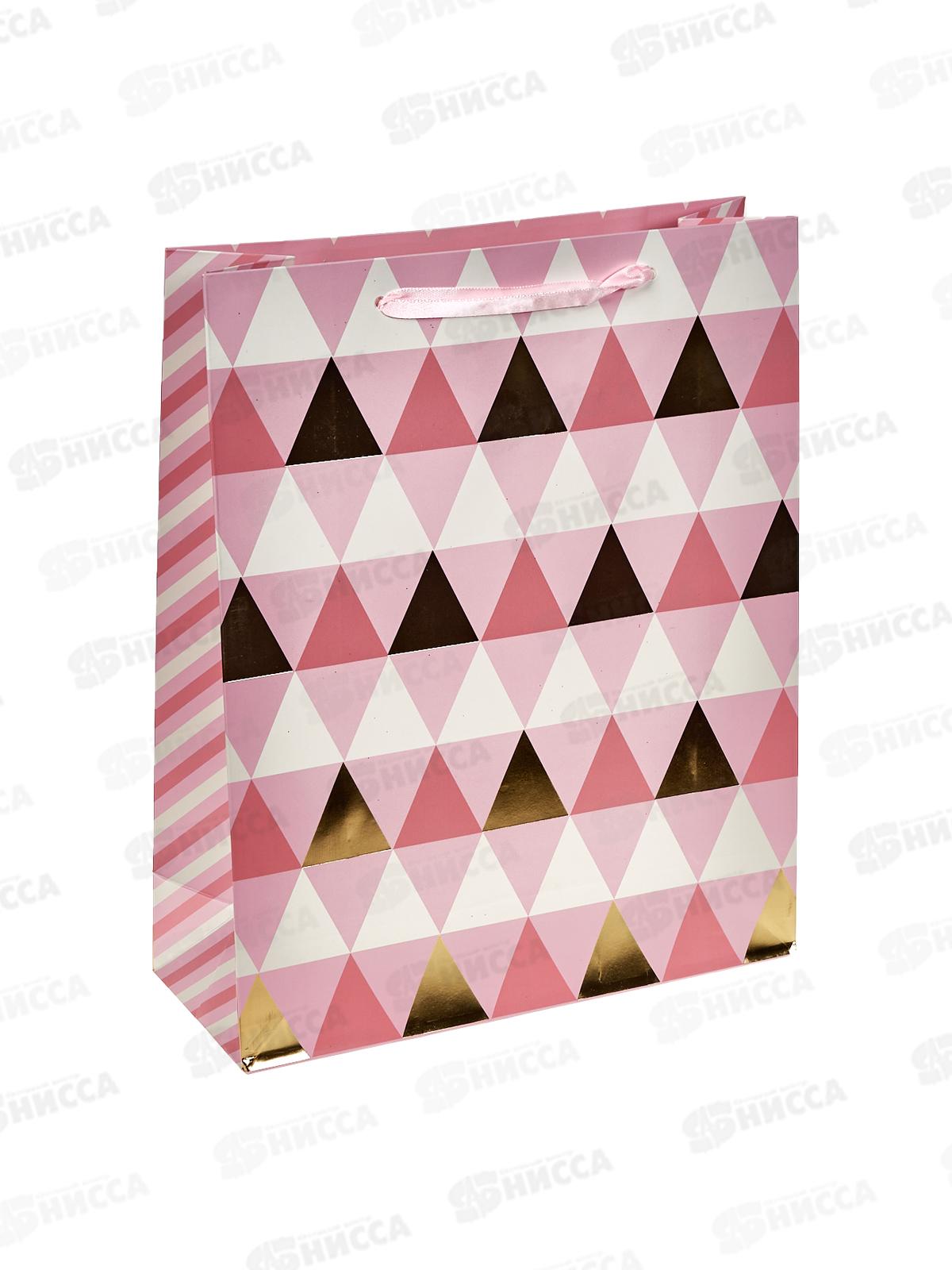 Пакет подарочный бумажный, 26*10*32см, асс.МС-6741 *20