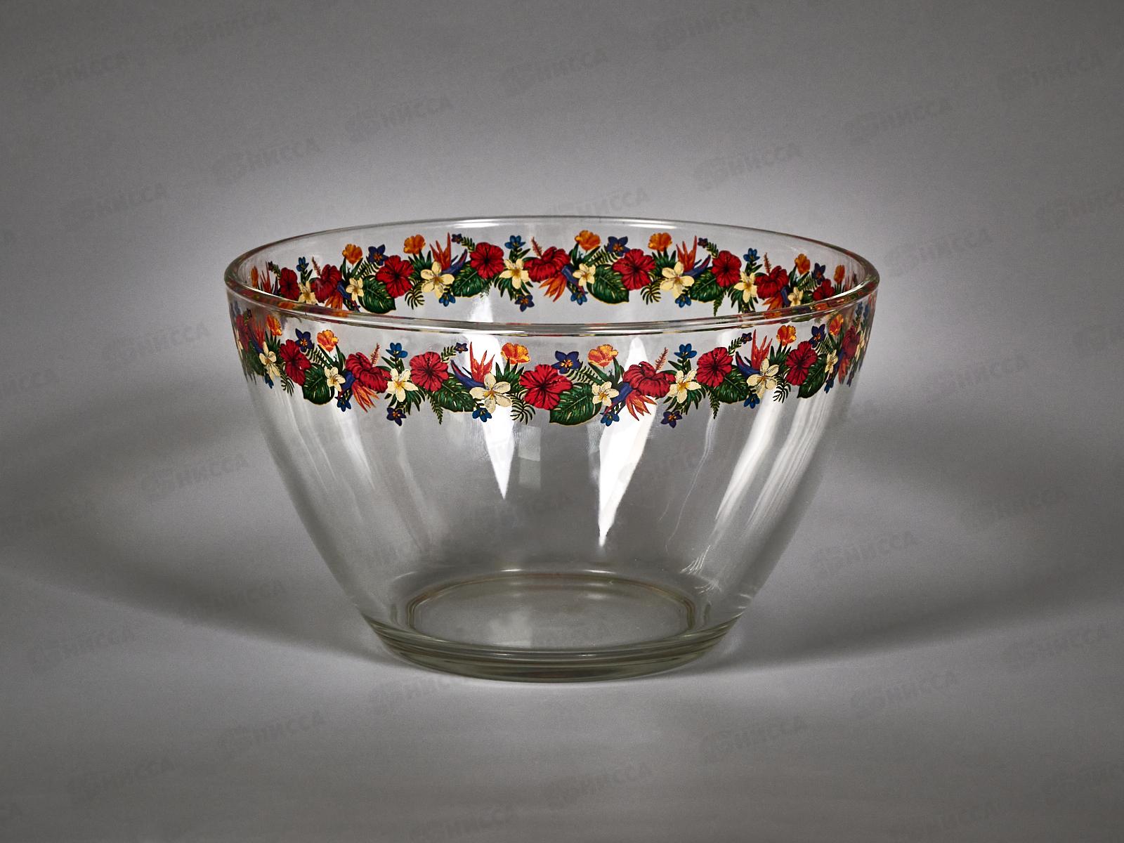 Салатник большой 326/1-Д Бордюр цветочный